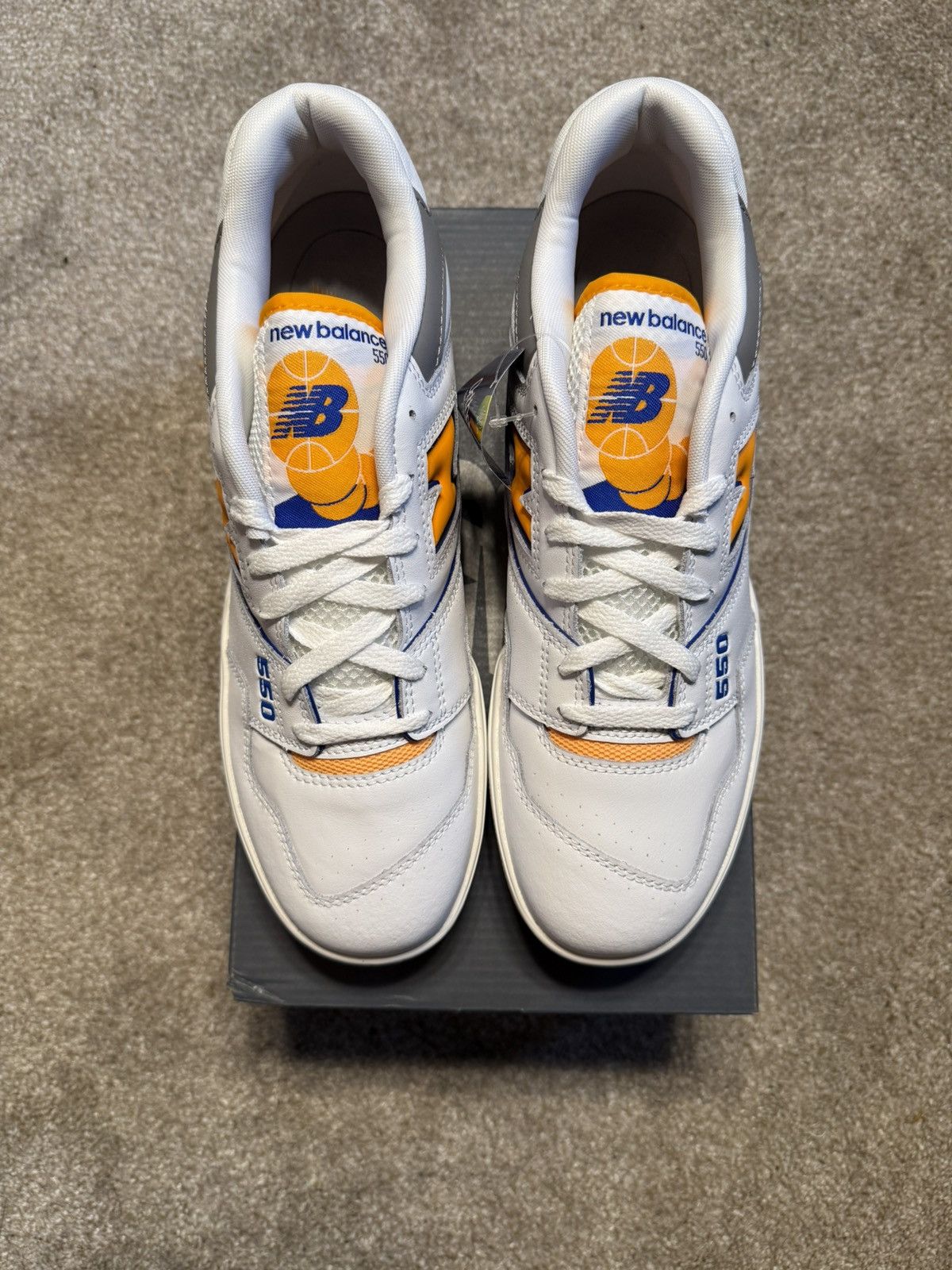 New Balance New Balance 550 “White Vibrant Orange” Size US 9.5 / EU 42-43 - 5 Thumbnail