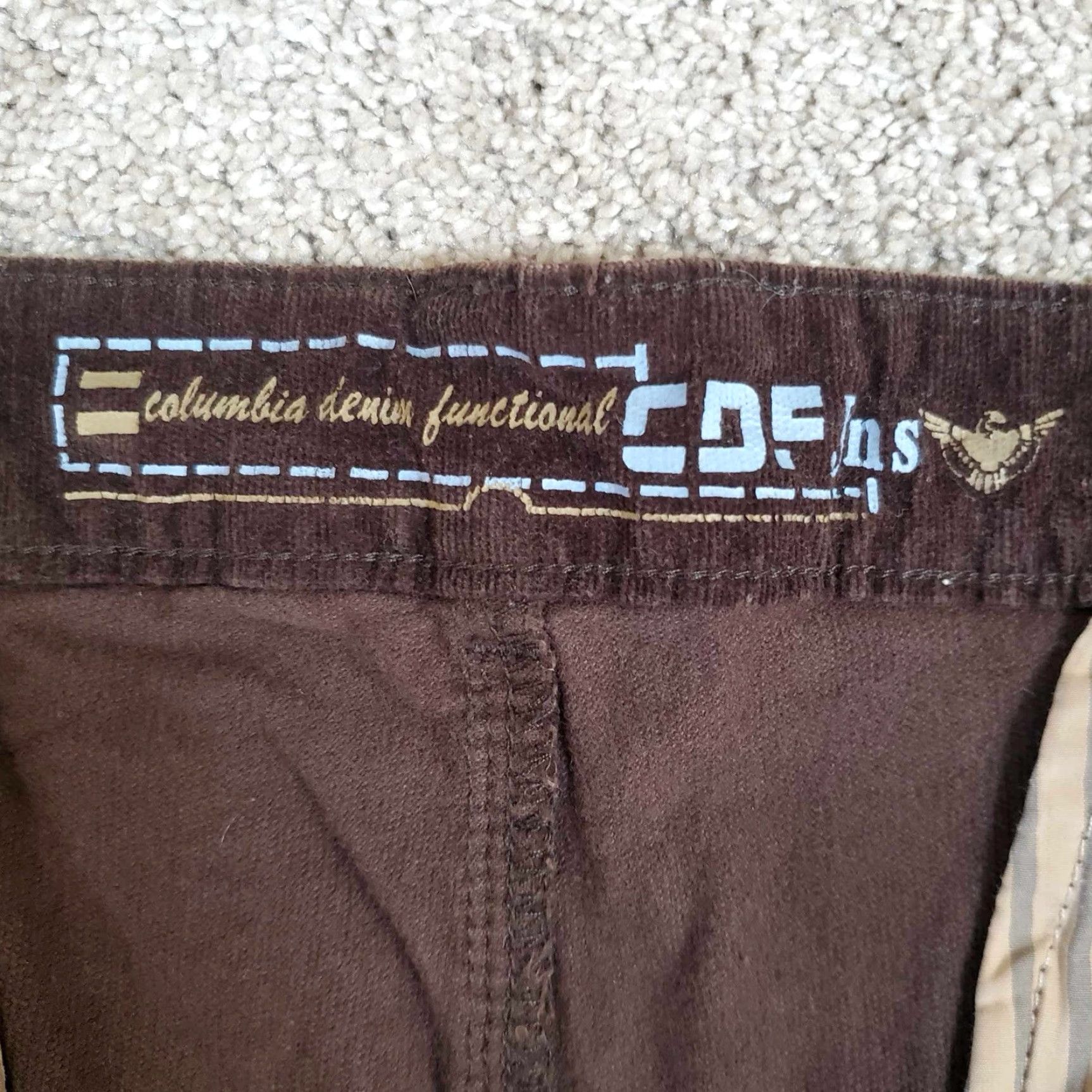 Denime Columbia Corduroy Pants 42 X 28 Brown Denim Carpenter Mens Pants Corduroy Brown 42 Inseam 28 Columbia Jeans Size US 42 / EU 58 - 2 Thumbnail