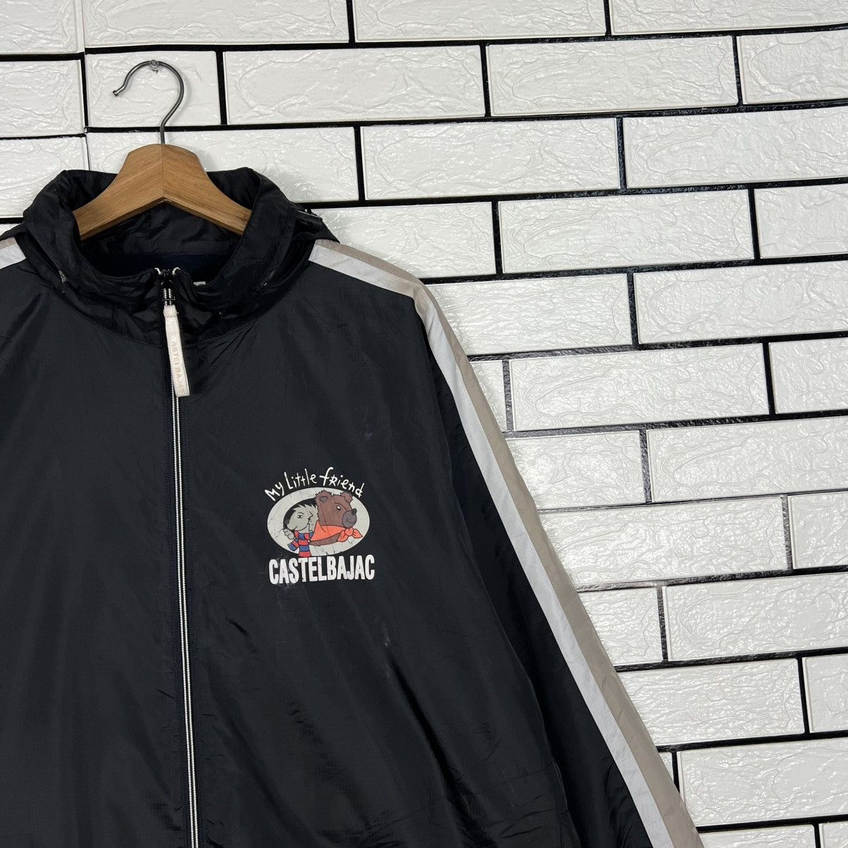 Jean Charles De Castelbajac CASTELBAJAC SPORT Hooded Windbreaker Jacket #4034-C183 Size US L / EU 52-54 / 3 - 4 Thumbnail