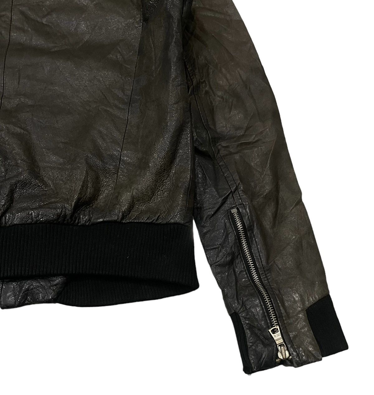 If Six Was Nine Vintage LHP Asymmetric Seditionaries Hoodie Leather Jacket Size US M / EU 48-50 / 2 - 13 Thumbnail