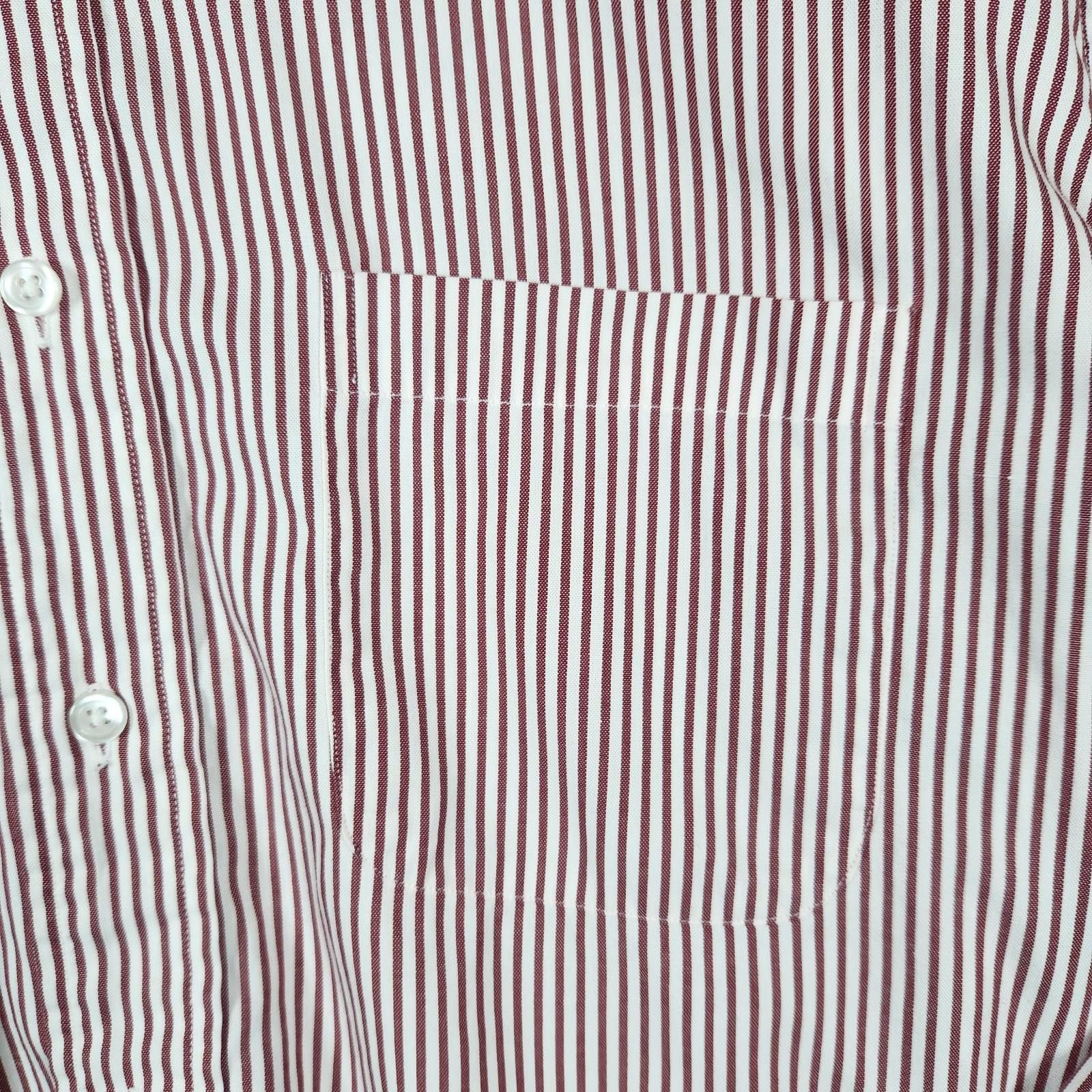 Lands' End Lands End Pinpoint Oxford Striped Size Regular 16-33 Size 38R - 3 Thumbnail