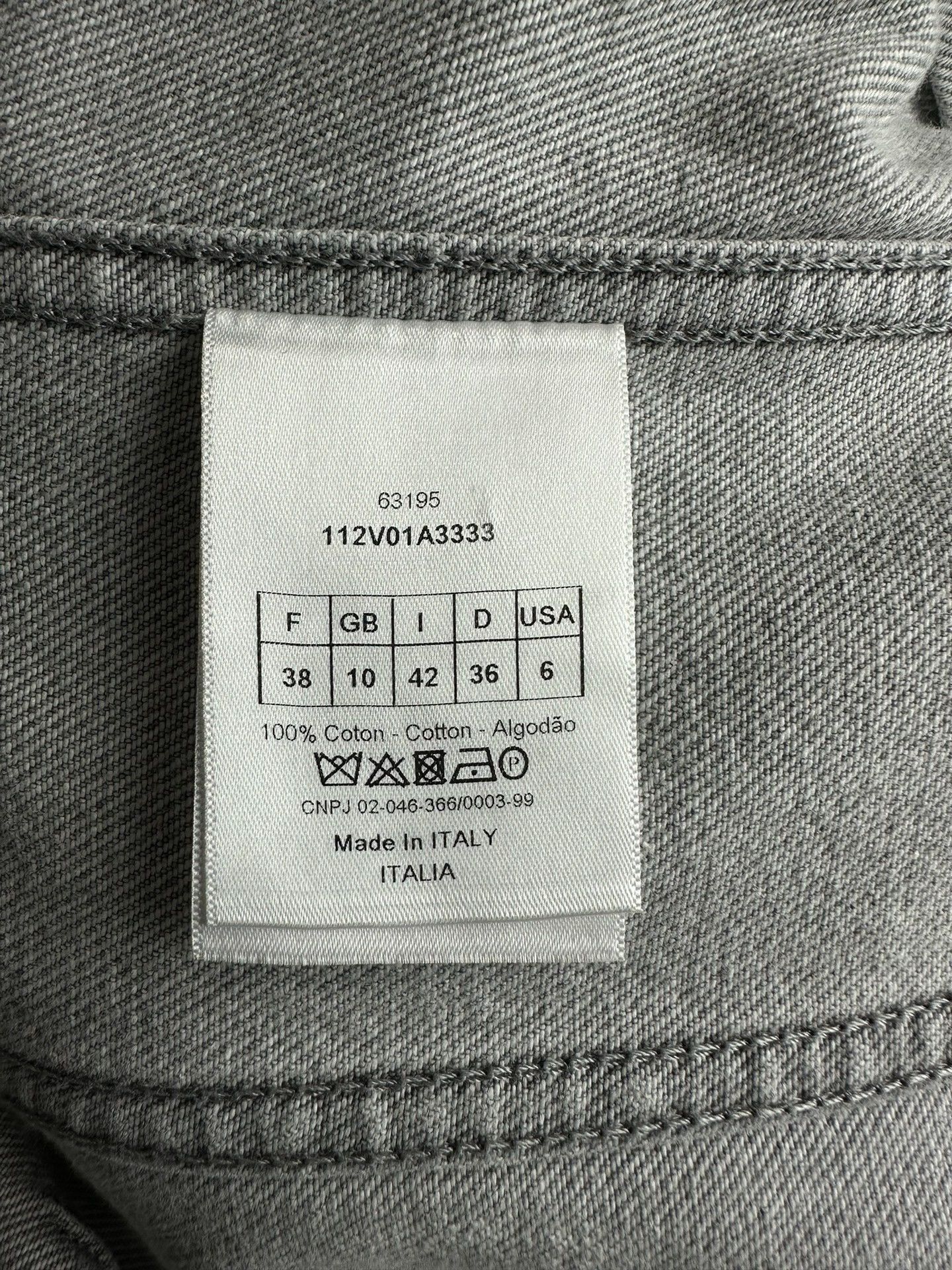 Dior Dior Gray Bar Jacket Waist-Cinched Denim Size US M / EU 48-50 / 2 - 5 Thumbnail