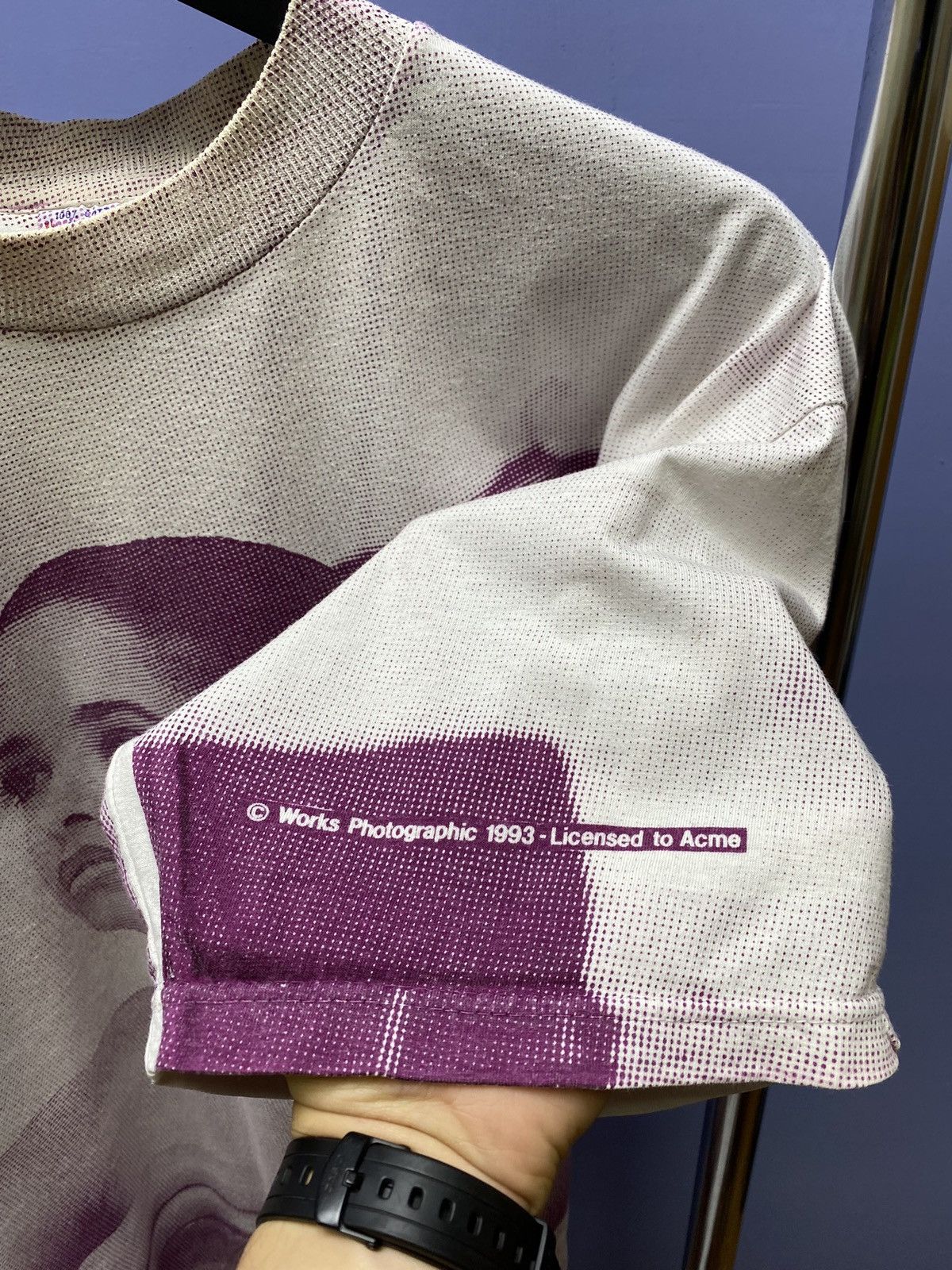 Band Tees Vintage 1993 Sierra Teez Girl Portrait Allover Print Tee Size US XL / EU 56 / 4 - 15 Thumbnail
