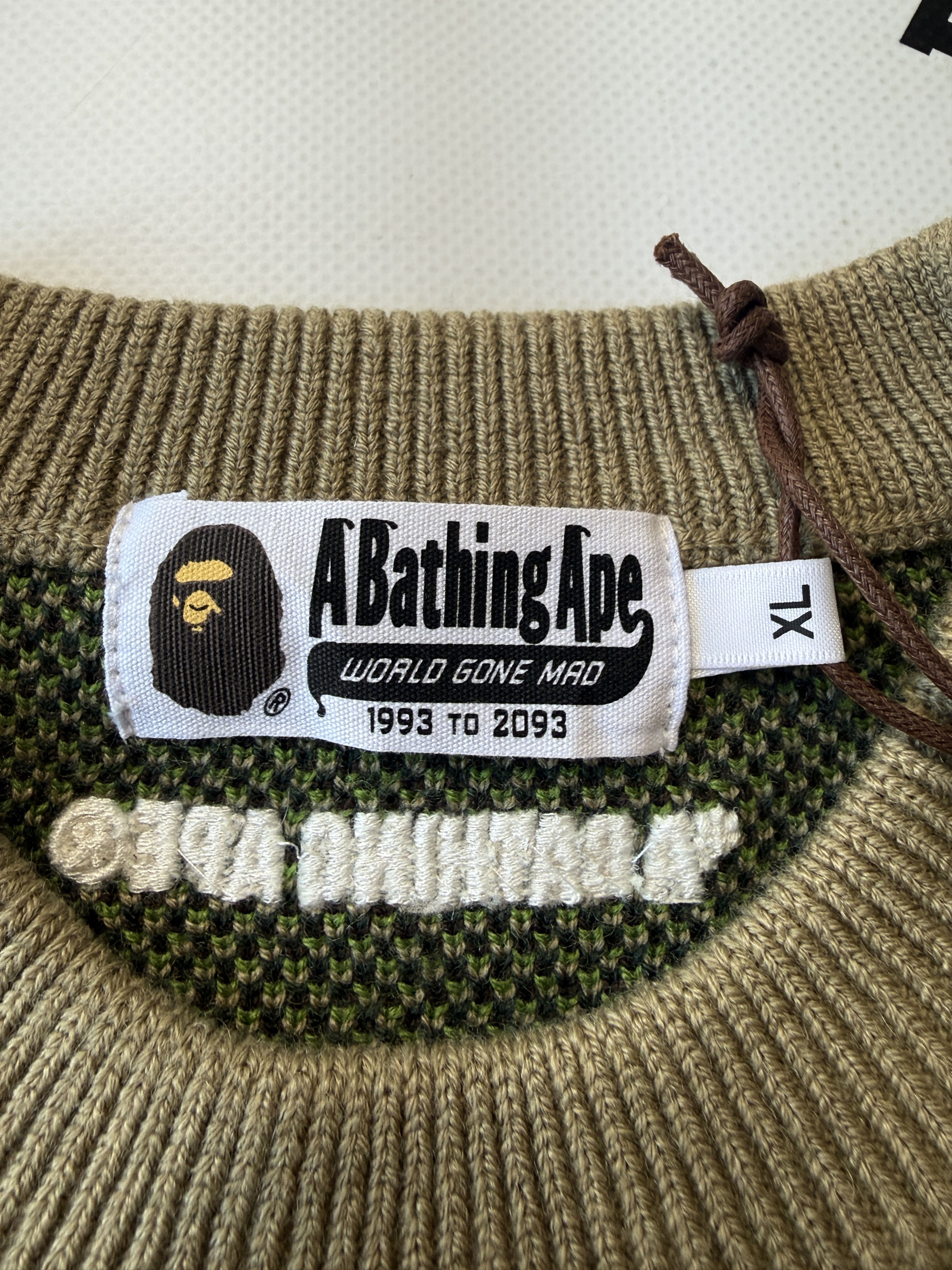 Bape BAPE MEGA ABC CAMO KNIT CREWNECK SWEATSHIRT Size US XL / EU 56 / 4 - 9 Thumbnail