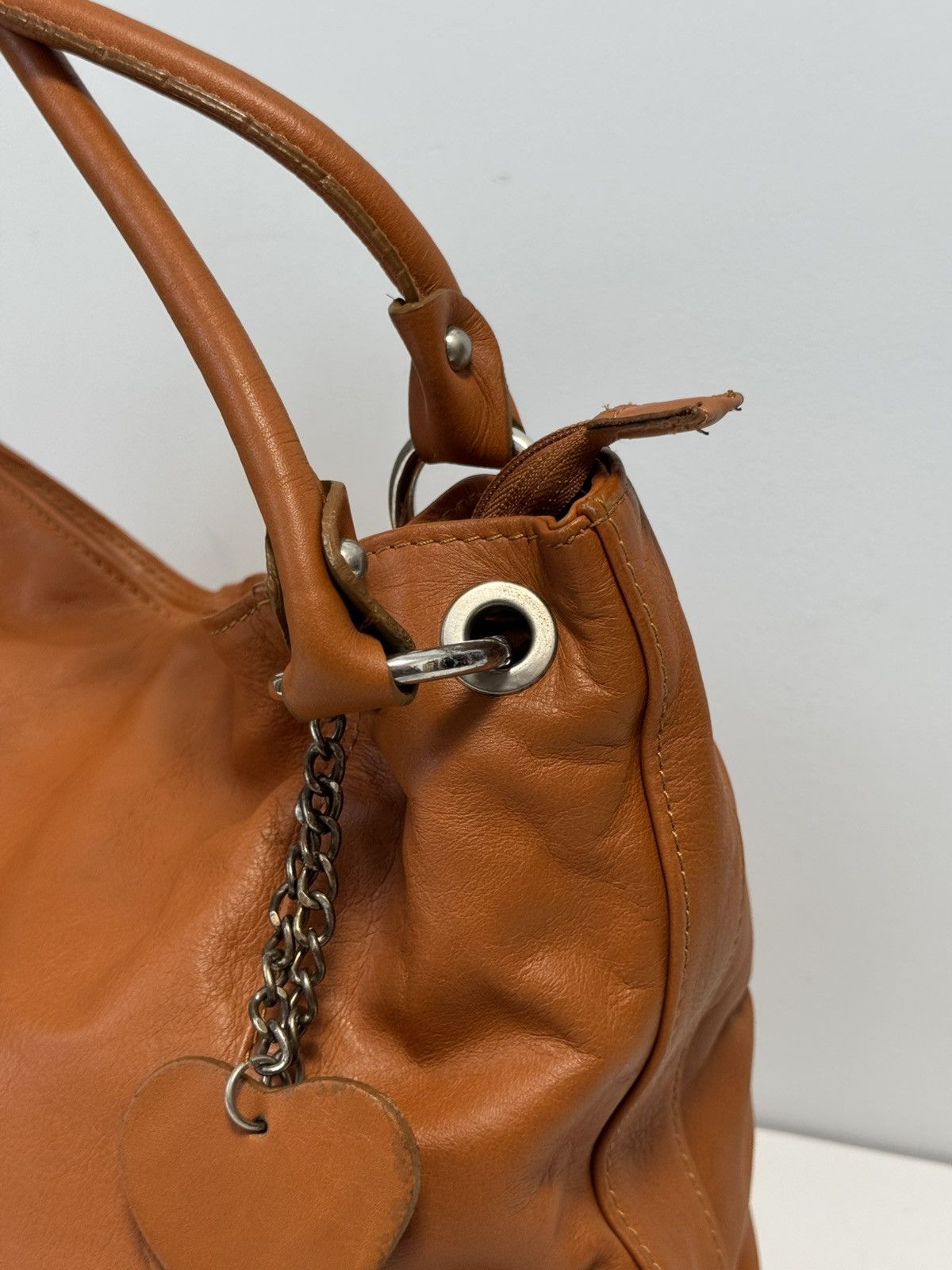 Genuine Leather Genuine leather crossbody shoulder bag Carmel color Size ONE SIZE - 8 Thumbnail