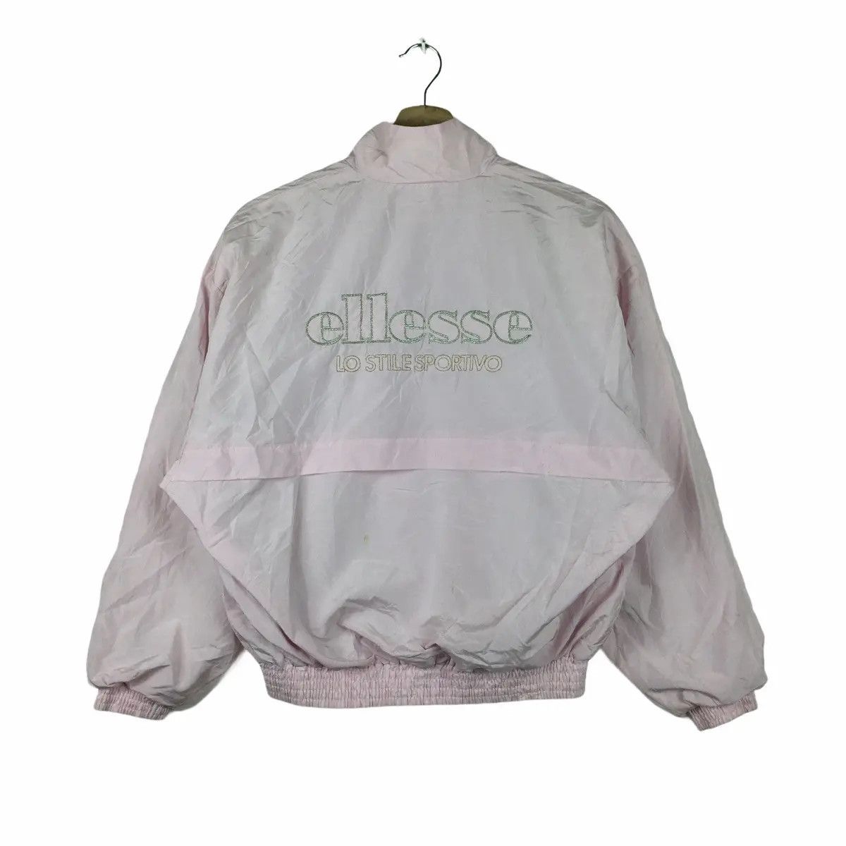 Ellesse Vtg ELLESSE Italia Pink Sweater Windbreaker Sweater Outdoor Size L / US 10 / IT 46 - 3 Thumbnail