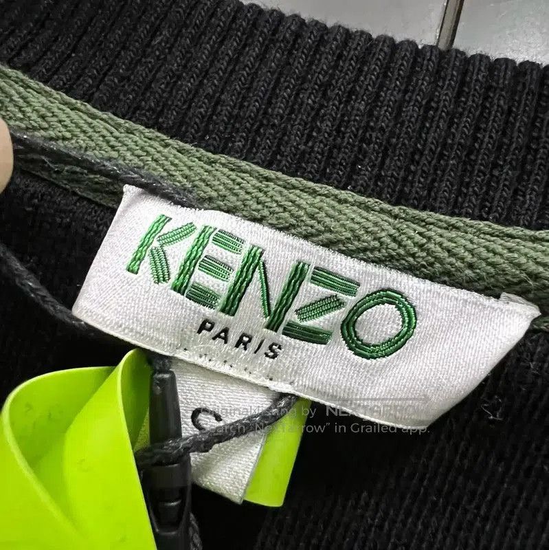Kenzo KENZO Black Cotton Long Sleeve Dress . Size S / US 4 / IT 40 - 4 Thumbnail