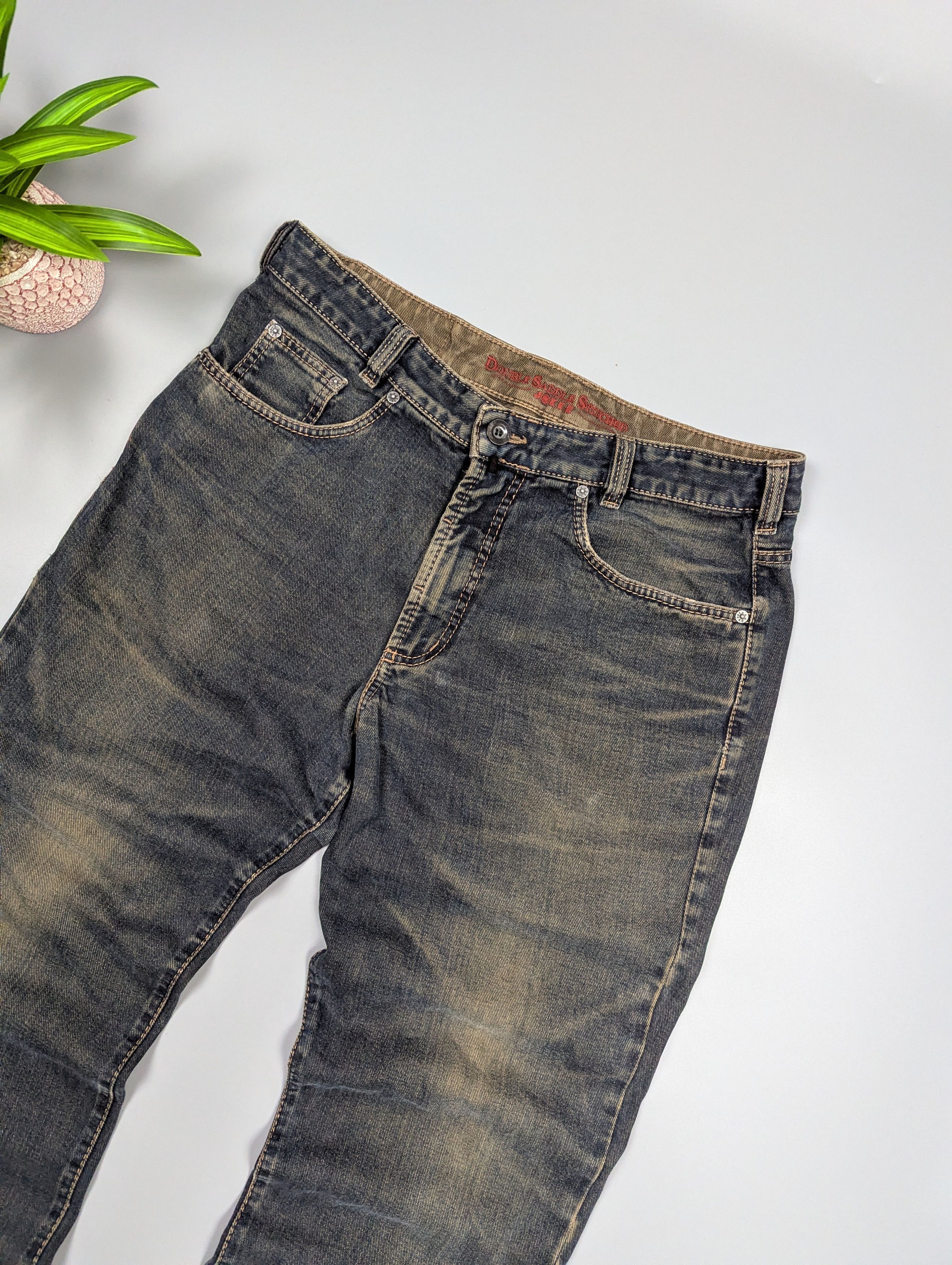 Vintage JOKER Vintage 90s Faded Distressed Straight Leg Jeans Size US 36 / EU 52 - 3 Thumbnail