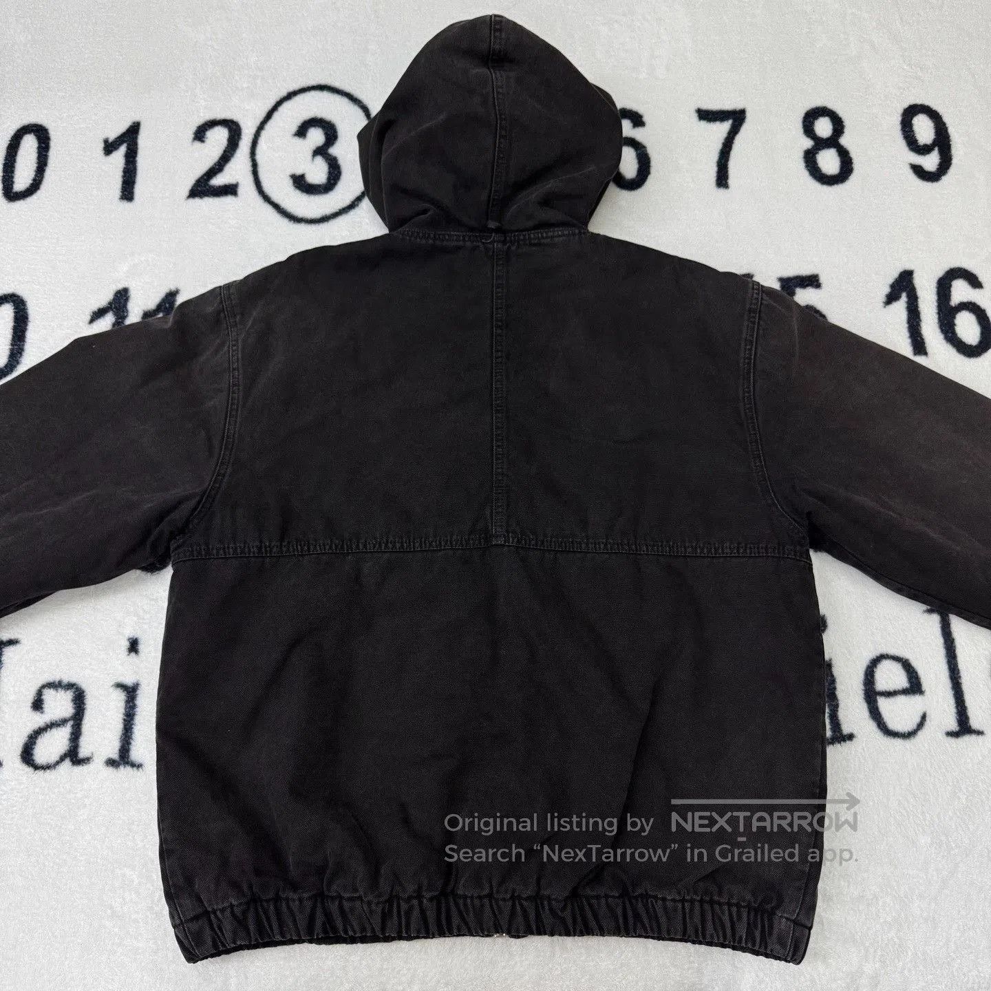Stussy Stussy Black Distressed Hooded Jacket. Size US XL / EU 56 / 4 - 3 Thumbnail