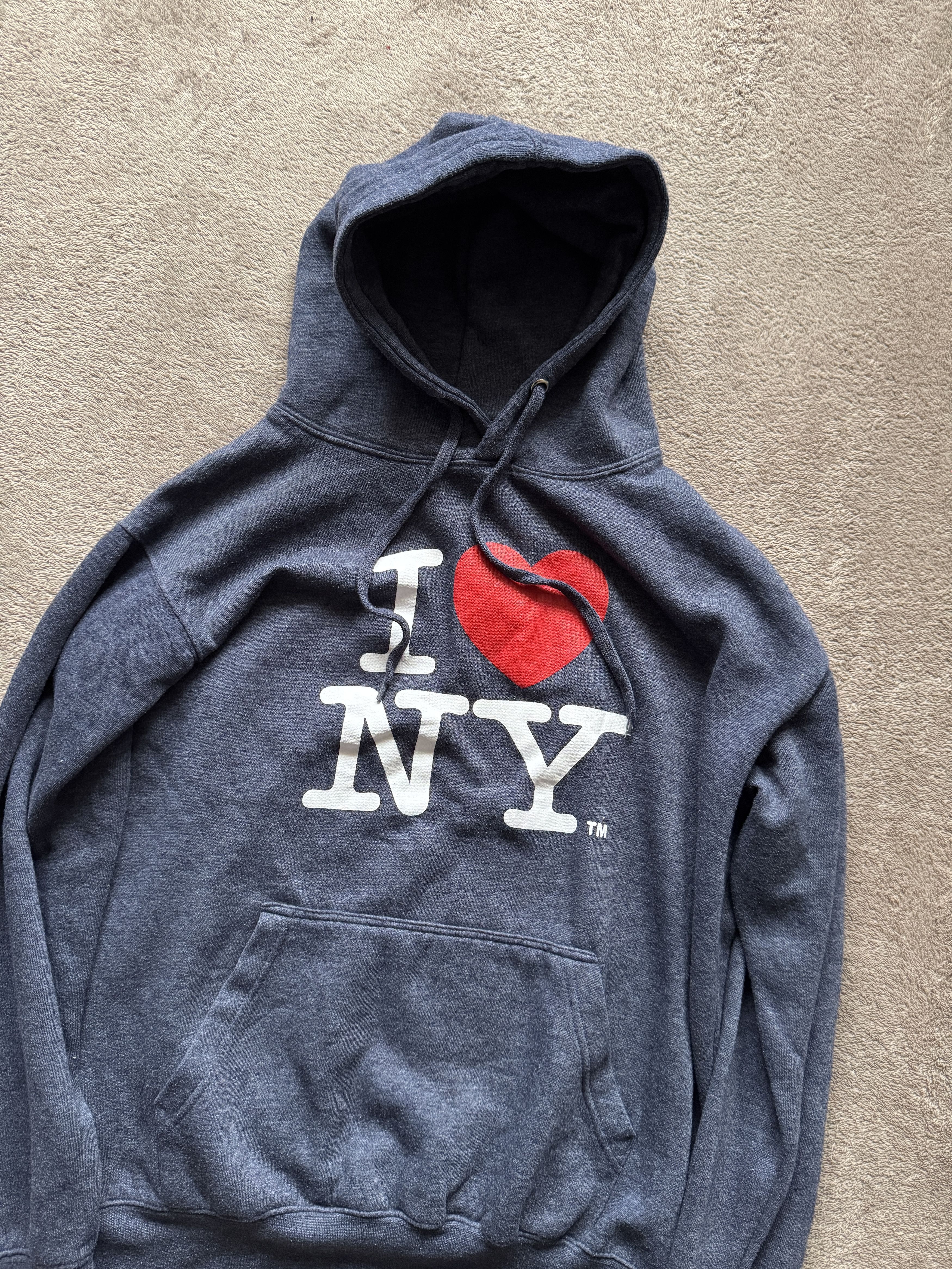 I Love NY I Love New York Y2K vintage Big Logo faded hoodie I ❤️ NY Size US M / EU 48-50 / 2 - 2 Thumbnail