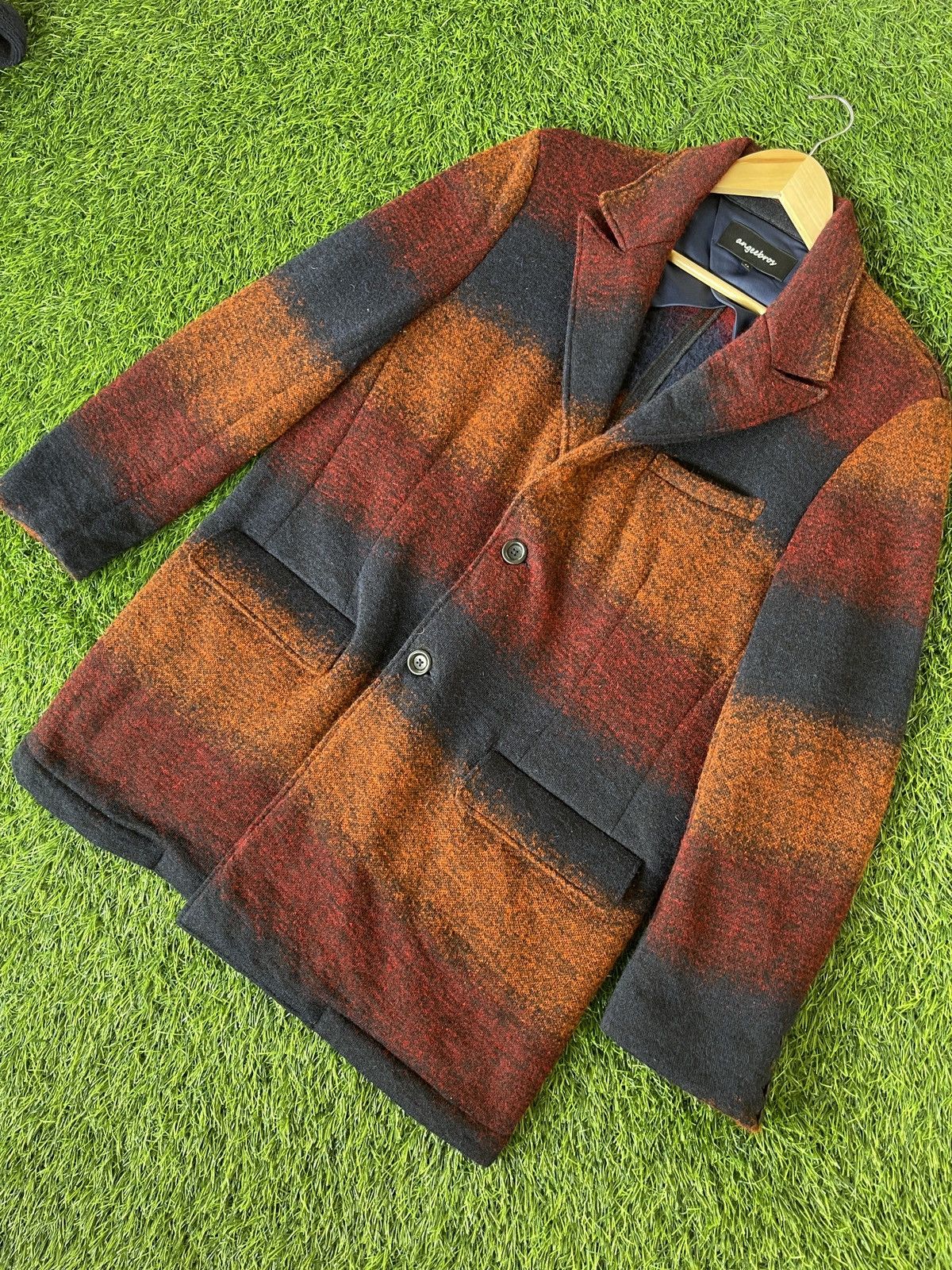 Vintage Last Drop🔥Rare🔥Vintage Angeebros Wool Blazer Navajo Design Size US L / EU 52-54 / 3 - 11 Thumbnail