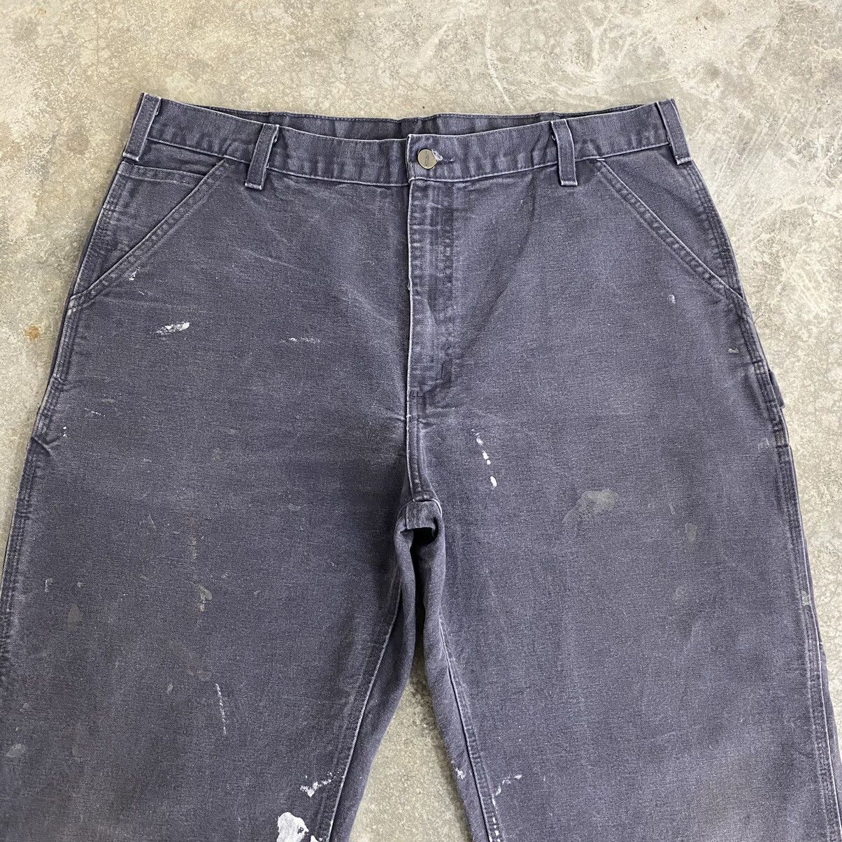 Carhartt VTG Carhartt Faded Petrol Blue Spaltter Carpenter Work Pants Size US 38 / EU 54 - 7 Thumbnail