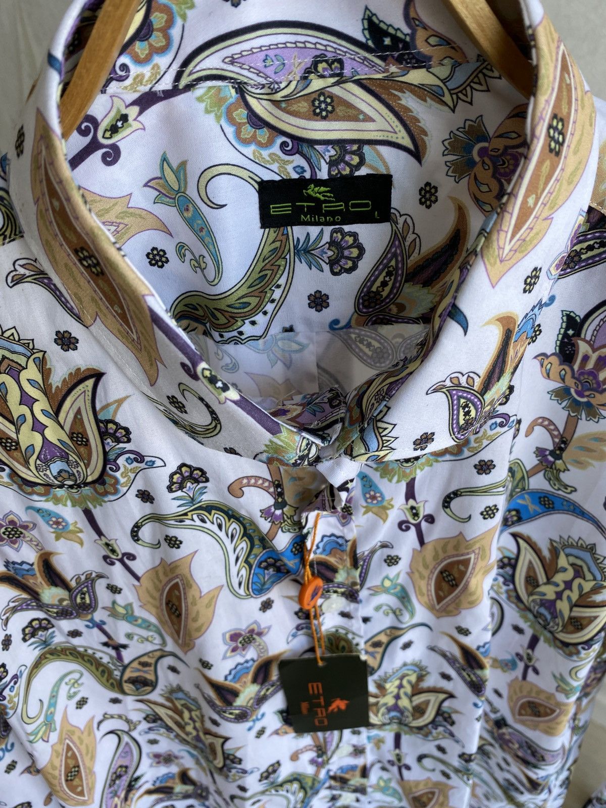 Etro Etro Long Sleeve Shirt – Multicolor, New Size US L / EU 52-54 / 3 - 2 Thumbnail