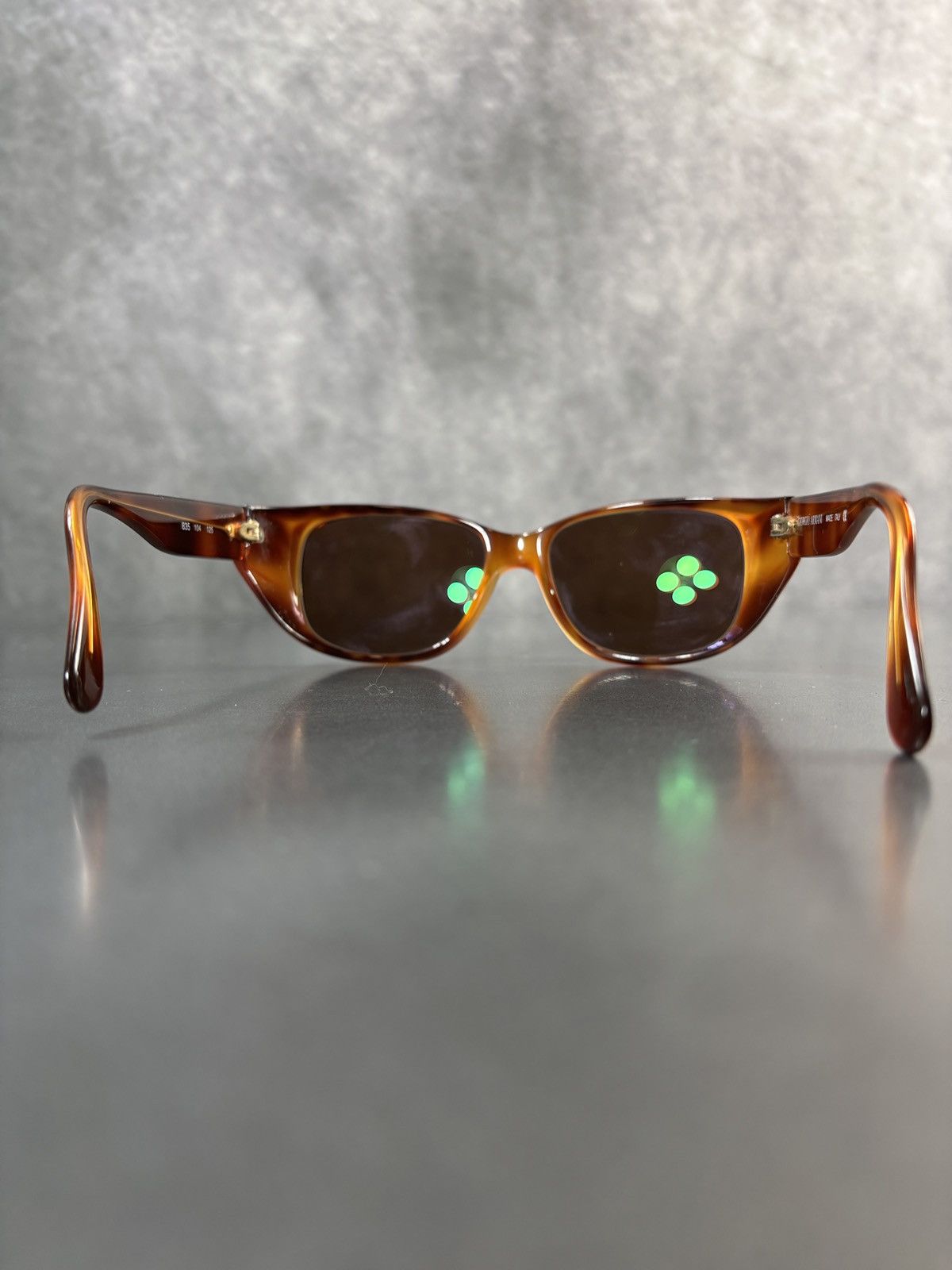 Giorgio Armani 1990s Vintage Giorgio Armani Sunglasses GA835 Tortoise 80s Size ONE SIZE - 13 Thumbnail