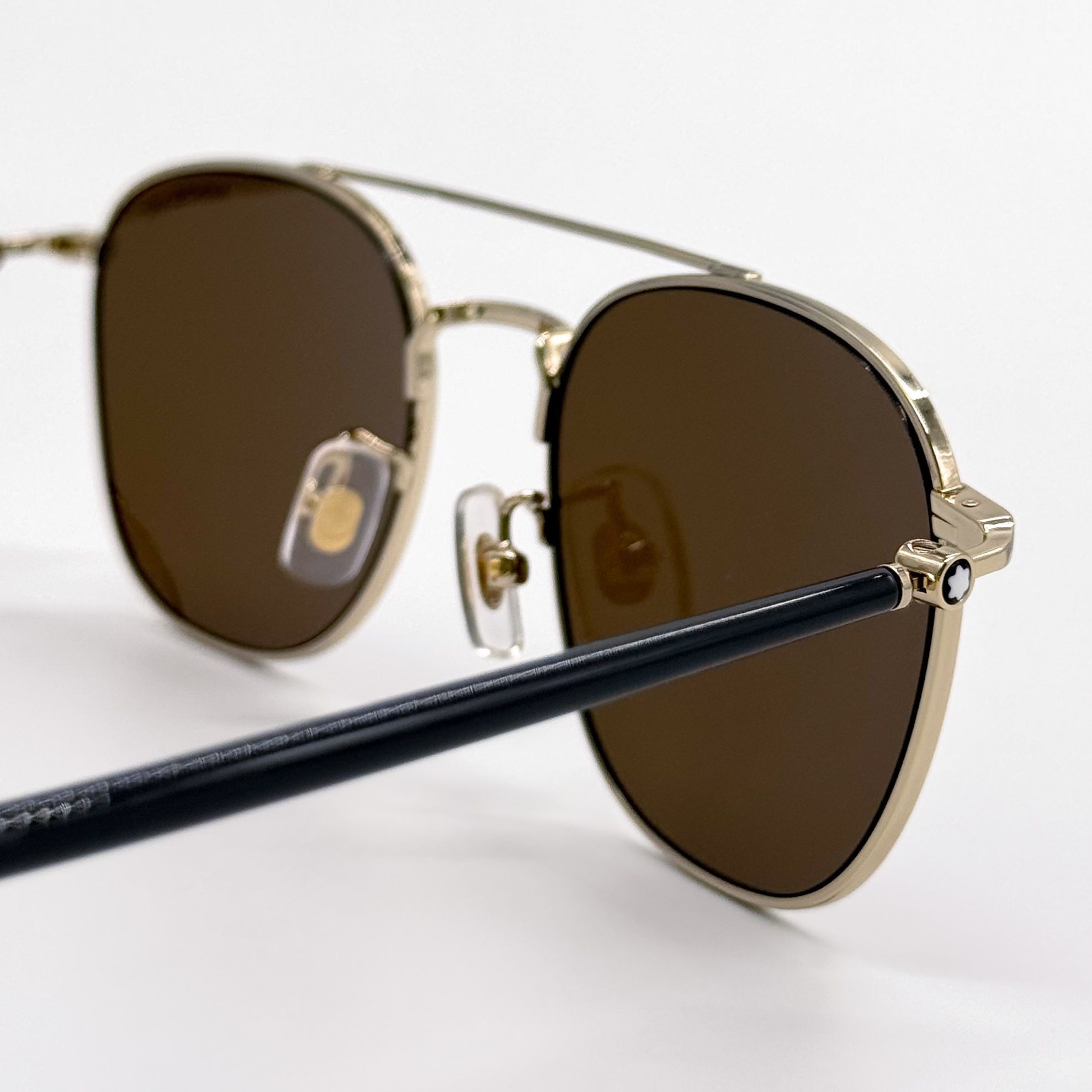 Montblanc NEW MONTBLANC SUNGLASSES MEN BLACK/BROWN MB0271S 004 EYEWEAR Size ONE SIZE - 5 Thumbnail