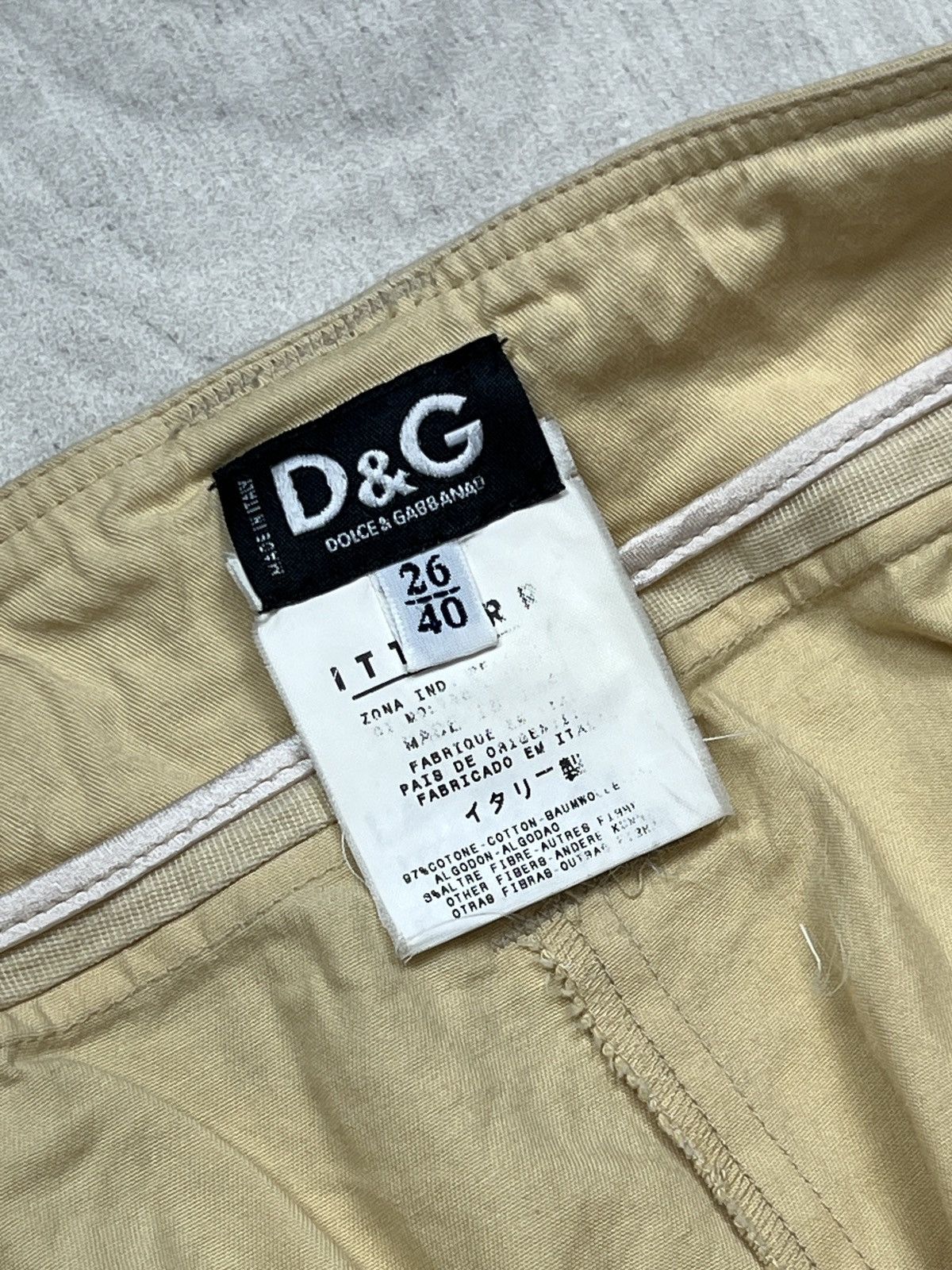 Dolce & Gabbana Dolce & Gabbana Cotton High Waisted Pants (Y0239) Size 26" / US 2 / IT 38 - 6 Thumbnail