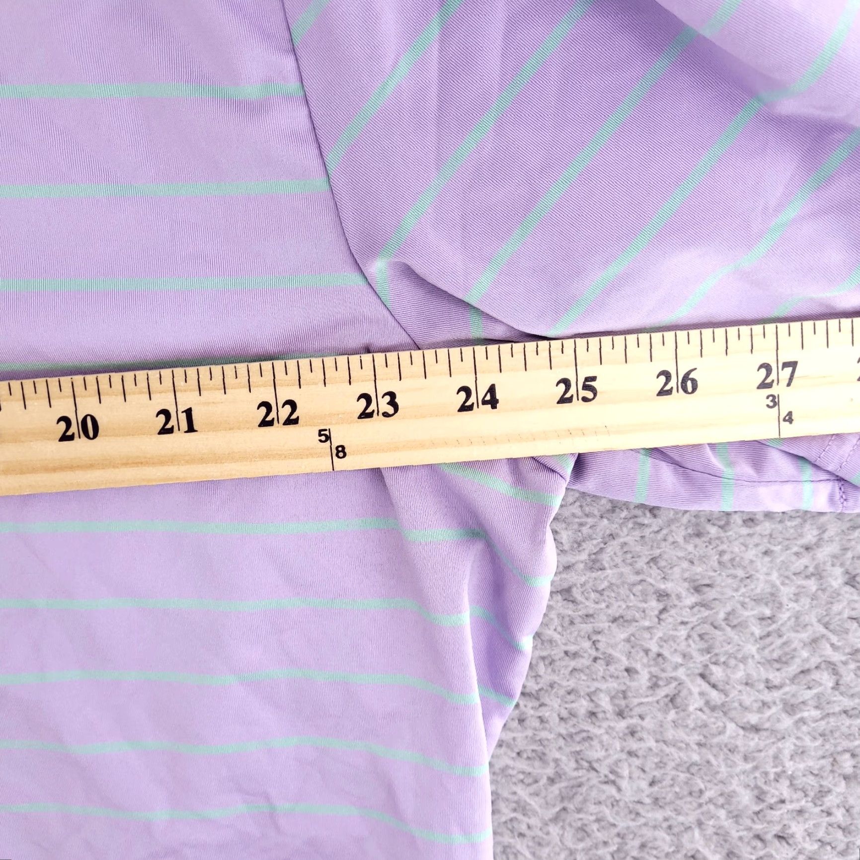 Ralph Lauren Ralph Lauren Golf Polo Mens XL Purple Green Stripe Oversized Company Logos Baggy Size US XL / EU 56 / 4 - 7 Thumbnail