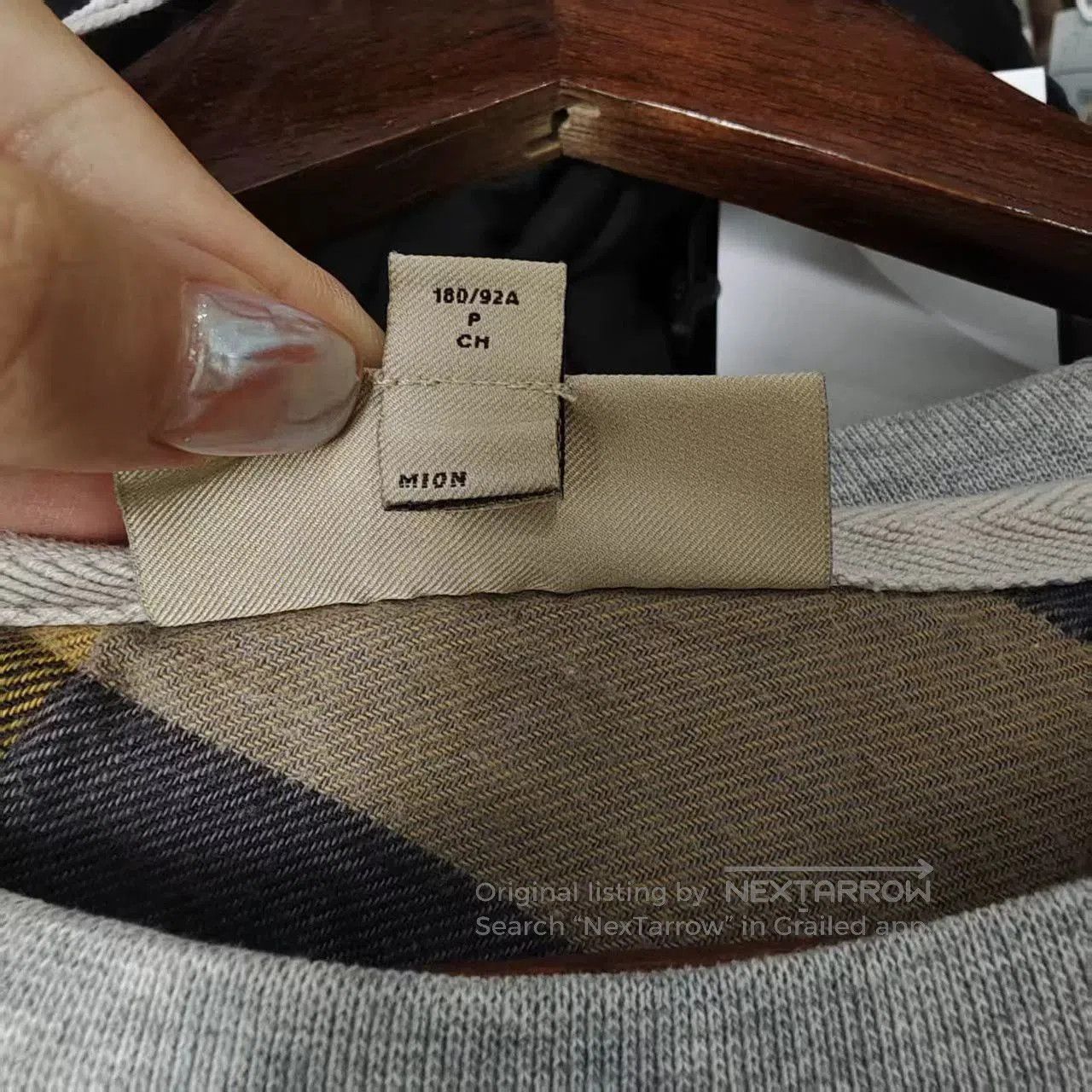 Burberry burberry gray sweatshirt with logo embroidery. Size US S / EU 44-46 / 1 - 4 Thumbnail