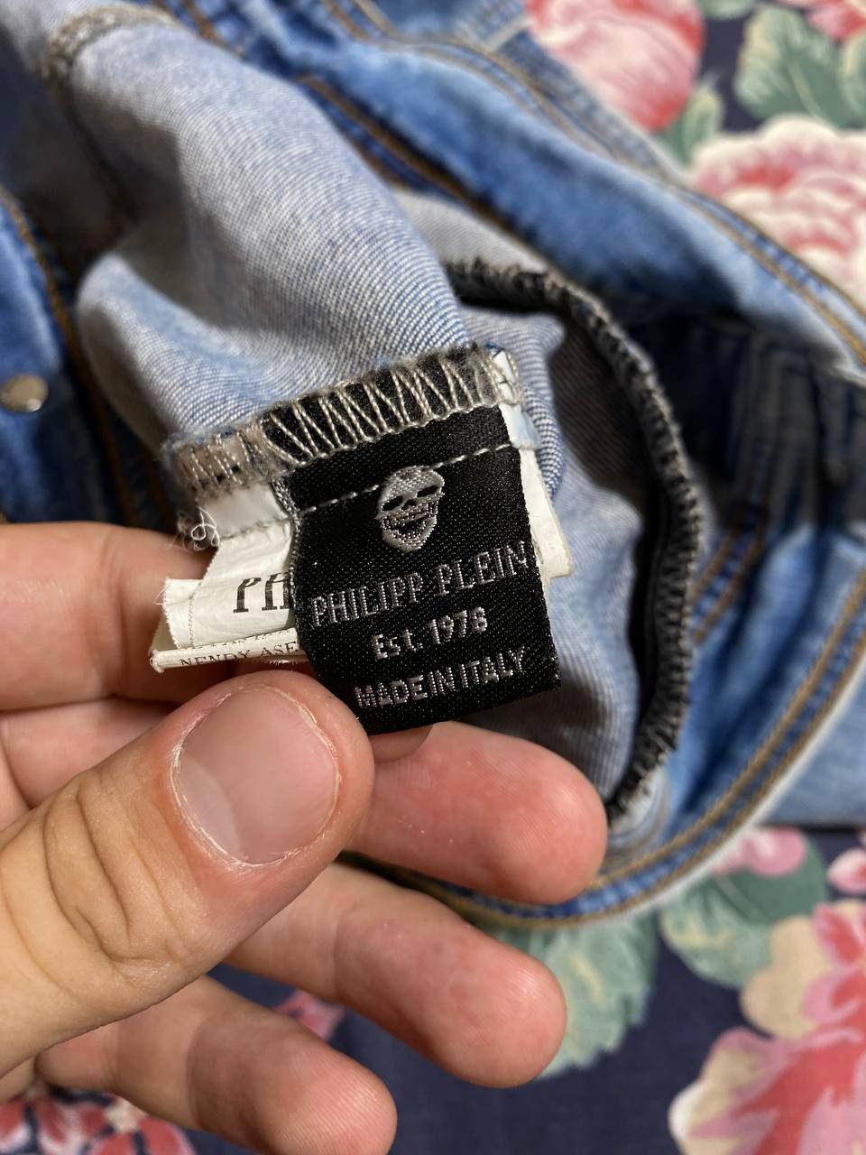 Philipp Plein × Vintage 🔥RARE🔥 PHILIPP PLEIN VINTAGE BASIC DENIM JACKET Size US M / EU 48-50 / 2 - 10 Thumbnail