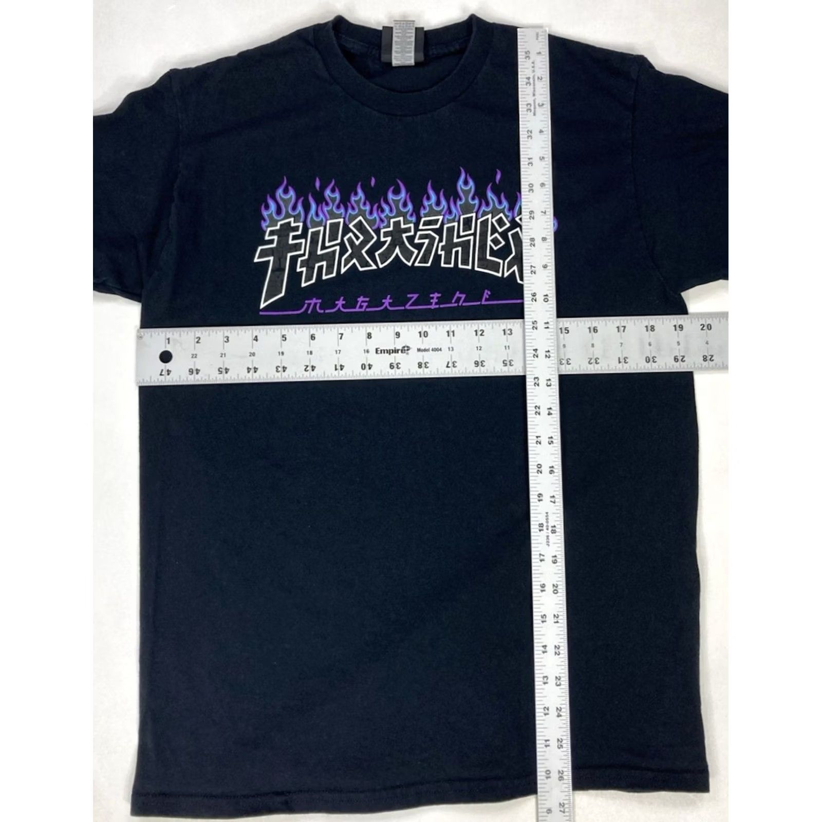 Thrasher VINTAGE Thrasher Magazine Flames Graphic T-shirt Women Medium Black Short Sleeve Size M / US 6-8 / IT 42-44 - 5 Thumbnail