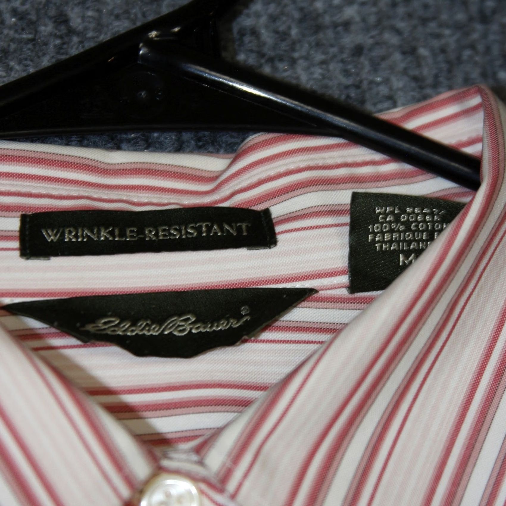 Eddie Bauer Eddie Bauer Womens Button-Up Shirt Stripe Wrinkle Resistant Non-Iron White Size M Casual Workwear Womens Mens? Size M / US 6-8 / IT 42-44 - 4 Thumbnail