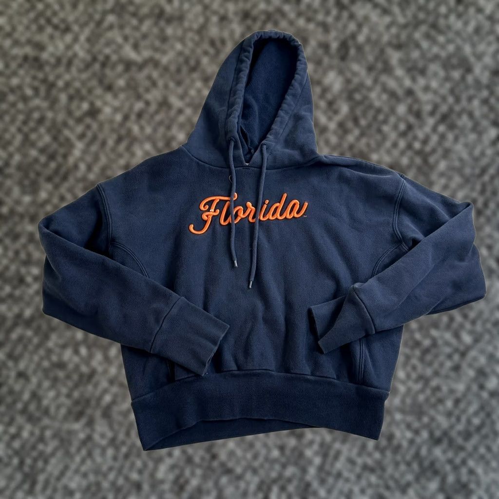 Champion VINTAGE Champion Reverse Weave Hoodie Pullover Womens Small Blue Florida pullover Hoodie Women S Blue Florida pullover Size S / US 4 / IT 40 - 1 Thumbnail