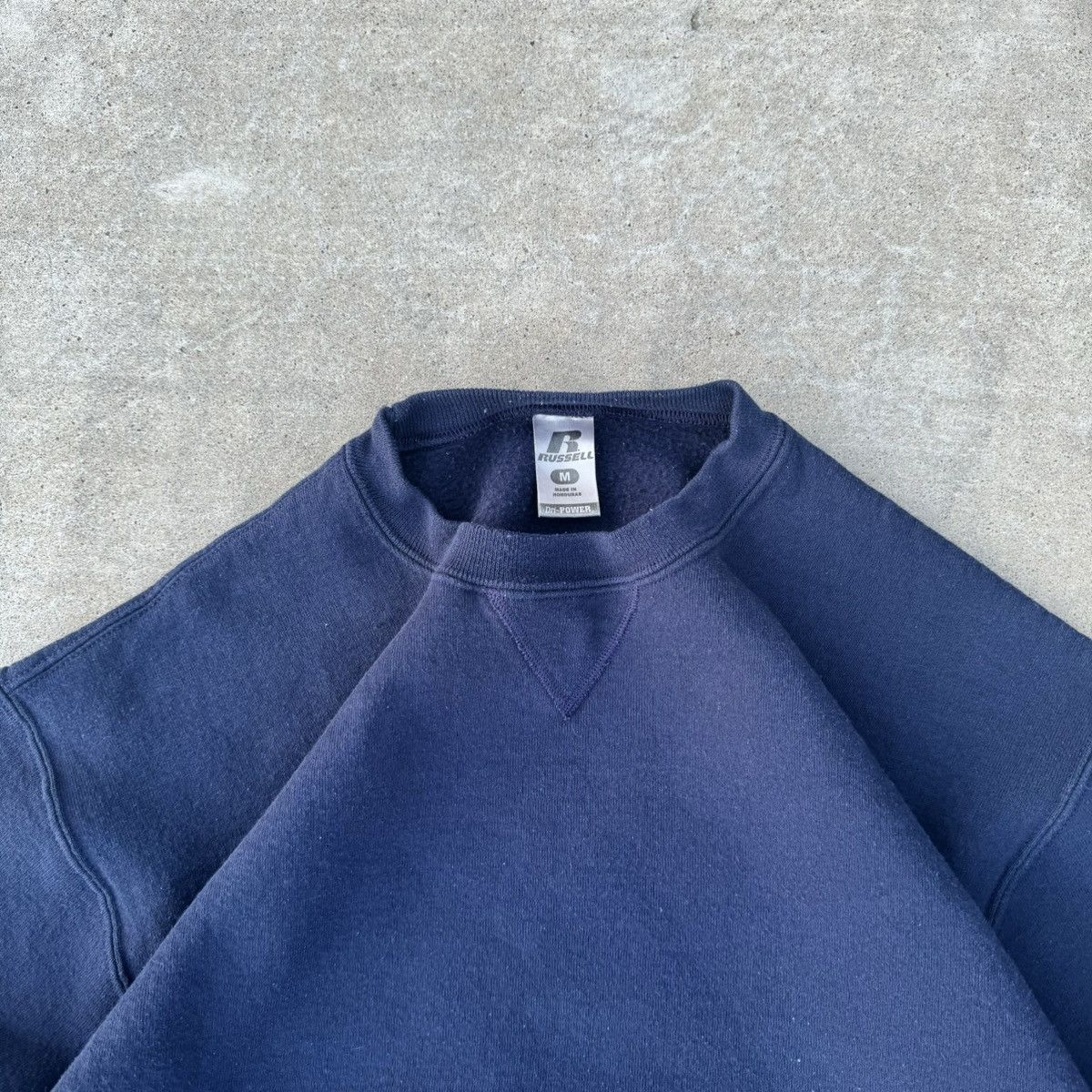 Nike × Russell Athletic × Stussy Vintage 90s Blue Essential Russel Crewneck Boxy Medium Size US M / EU 48-50 / 2 - 2 Thumbnail