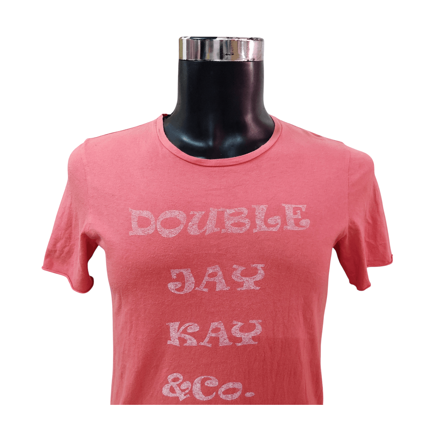 wjk Wjk Light Cotton Coral Pink Classic Crewneck T-shirt Size US S / EU 44-46 / 1 - 2 Thumbnail