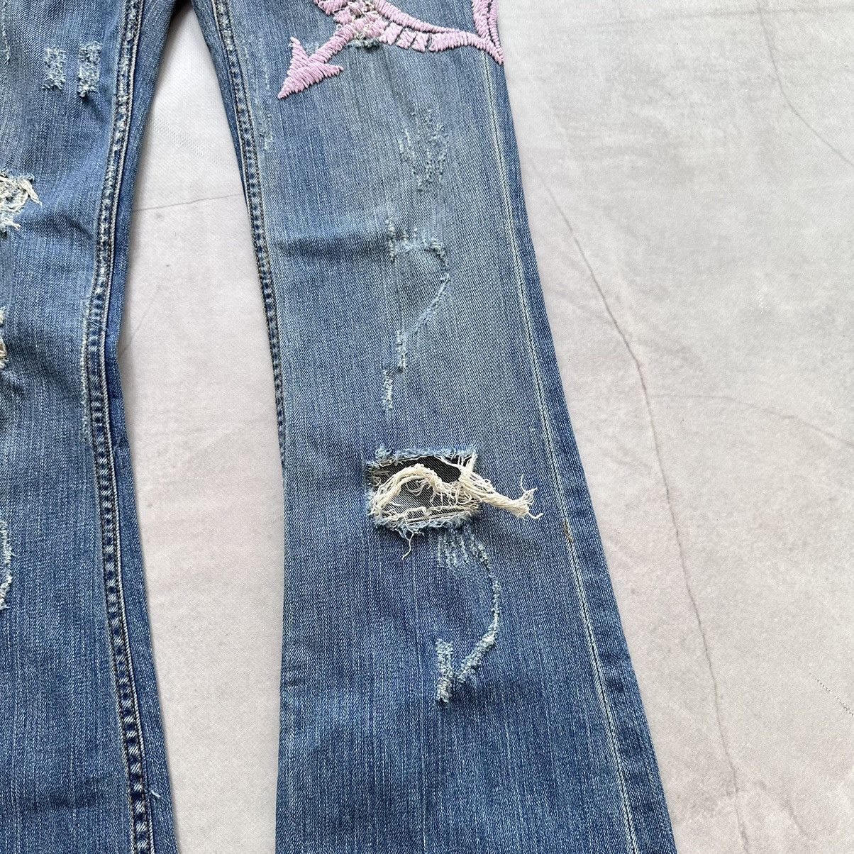 Hysteric Glamour × Undercover Y2K Allen B Hysteric Glamour Style Punk Jeans Ed Hardy Vibe Size 25" / US 0 / IT 36 - 4 Thumbnail