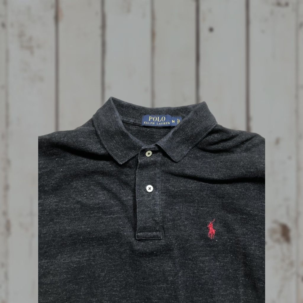 Polo Ralph Lauren Polo Ralph Lauren Shirt Mens Medium Gray Long Sleeve Polo Red Pony Logo Casual Size US M / EU 48-50 / 2 - 1 Thumbnail