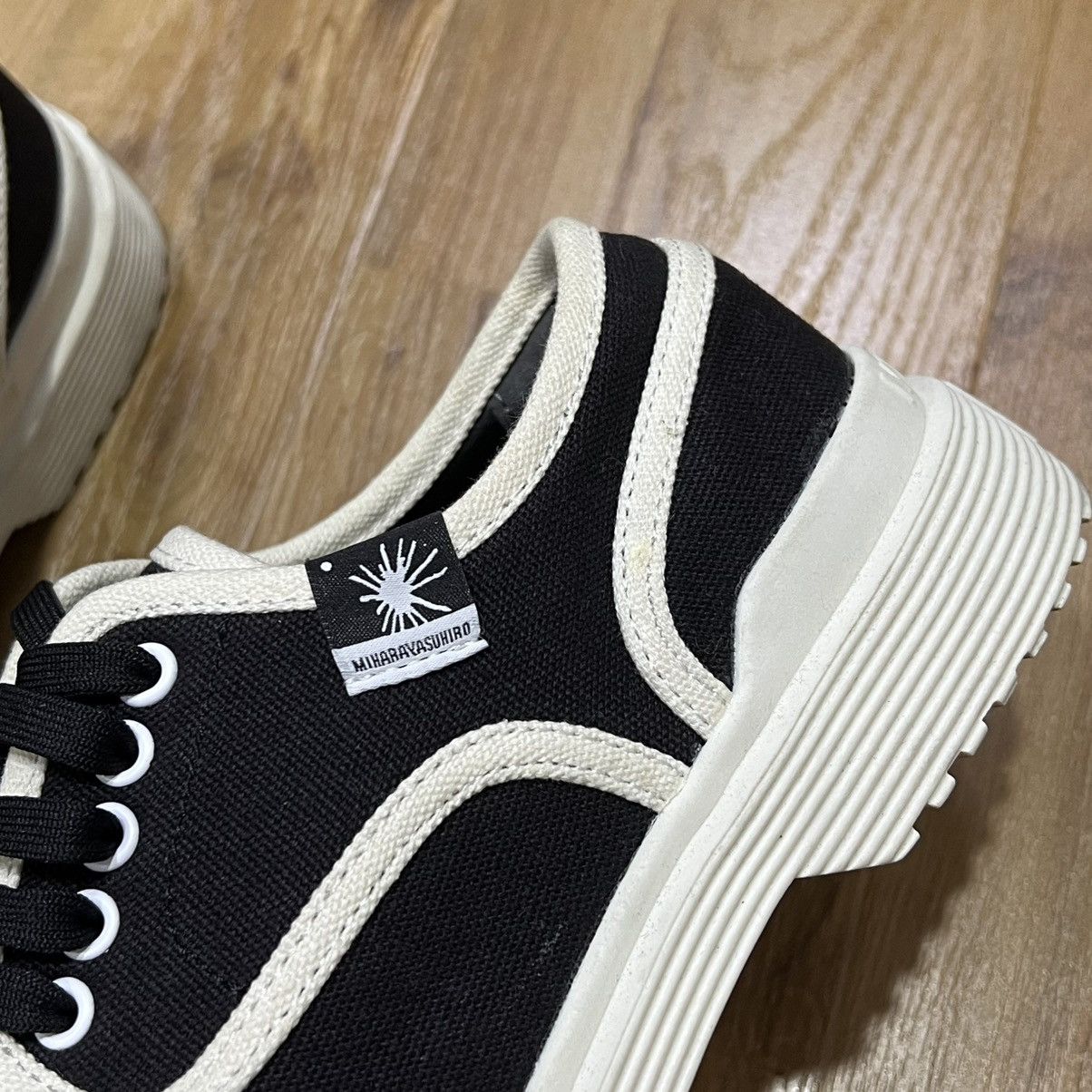 Maison MIHARA YASUHIRO Miharayasuhiro Black Blackey Canvas Sneakers Boots Size US 8 / IT 38 - 6 Thumbnail