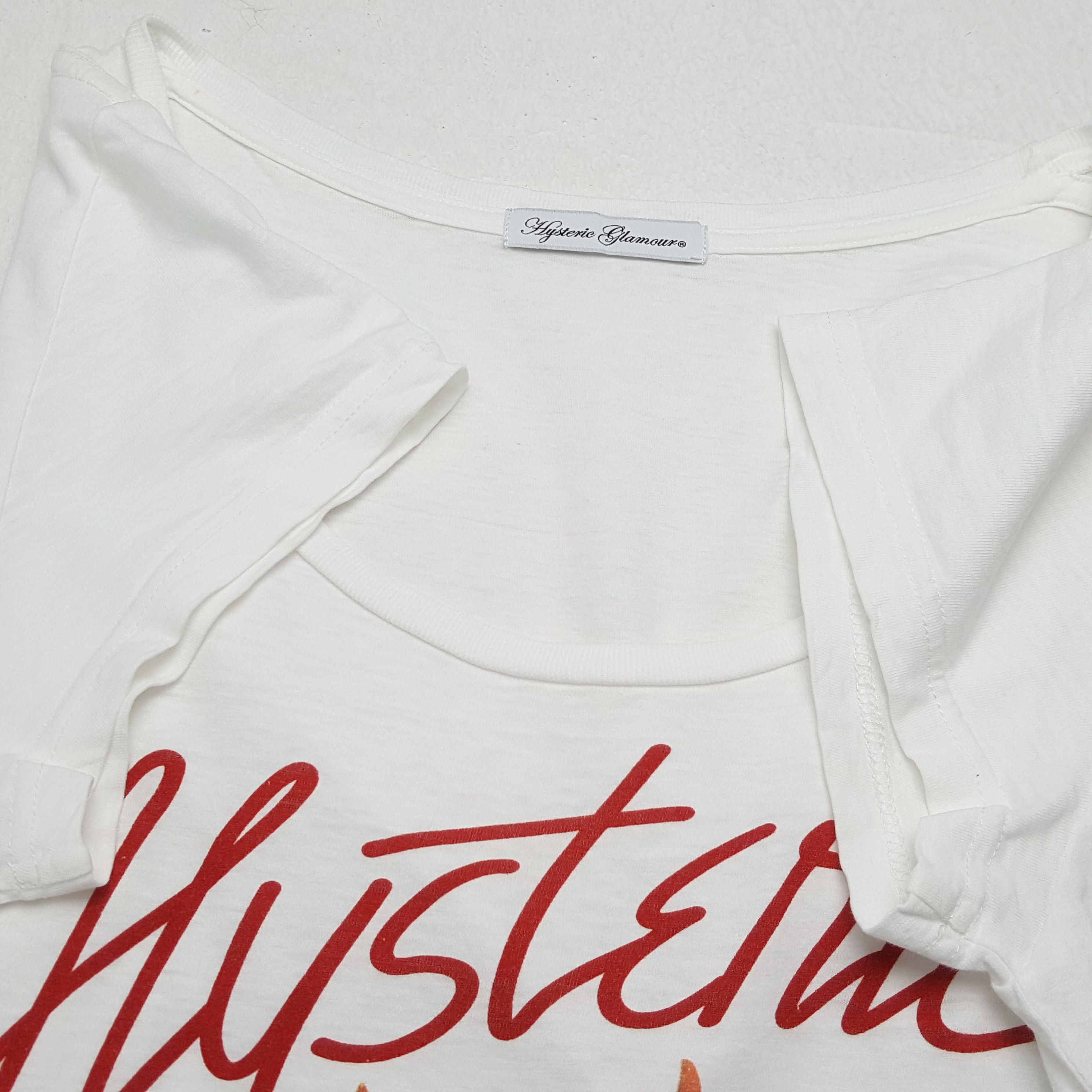 Hysteric Glamour × Japanese Brand × Vintage Vintage HYSTERIC GLAMOUR Japanese Fashion Brand T-Shirts Size XS / US 0-2 / IT 36-38 - 7 Thumbnail