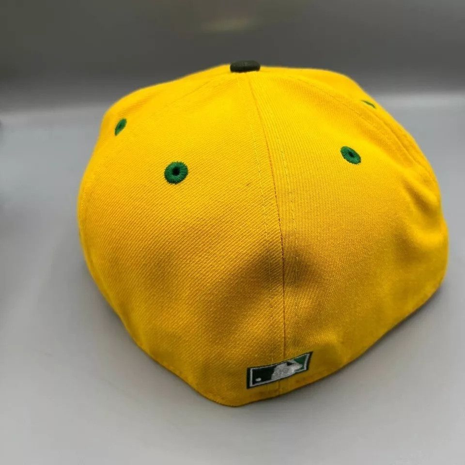 New Era Chicago Cubs Hat Men 7 5/8 Yellow 59Fifty New Era Fitted Cap Size ONE SIZE - 6 Thumbnail