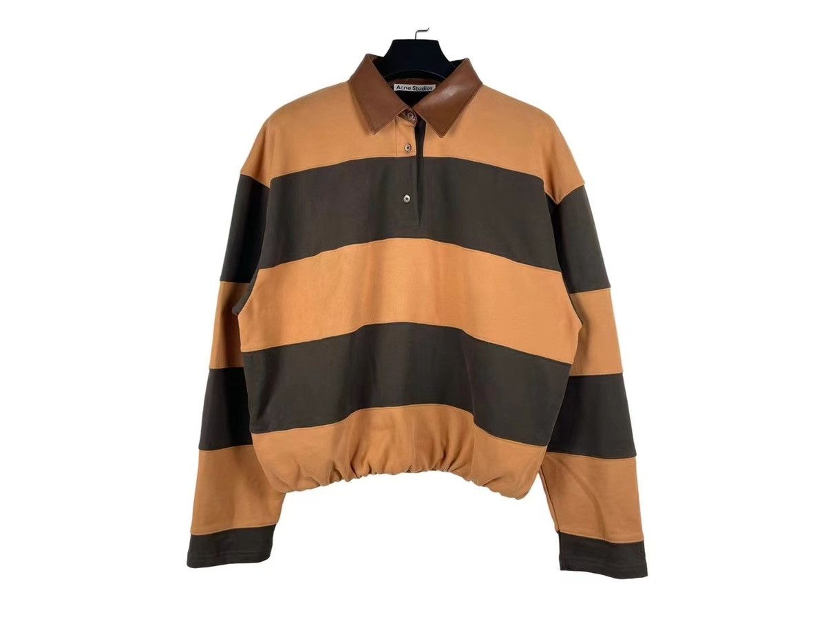 Acne Studios Acne Studios Striped Polo Sweater Size US S / EU 44-46 / 1 - 1 Thumbnail