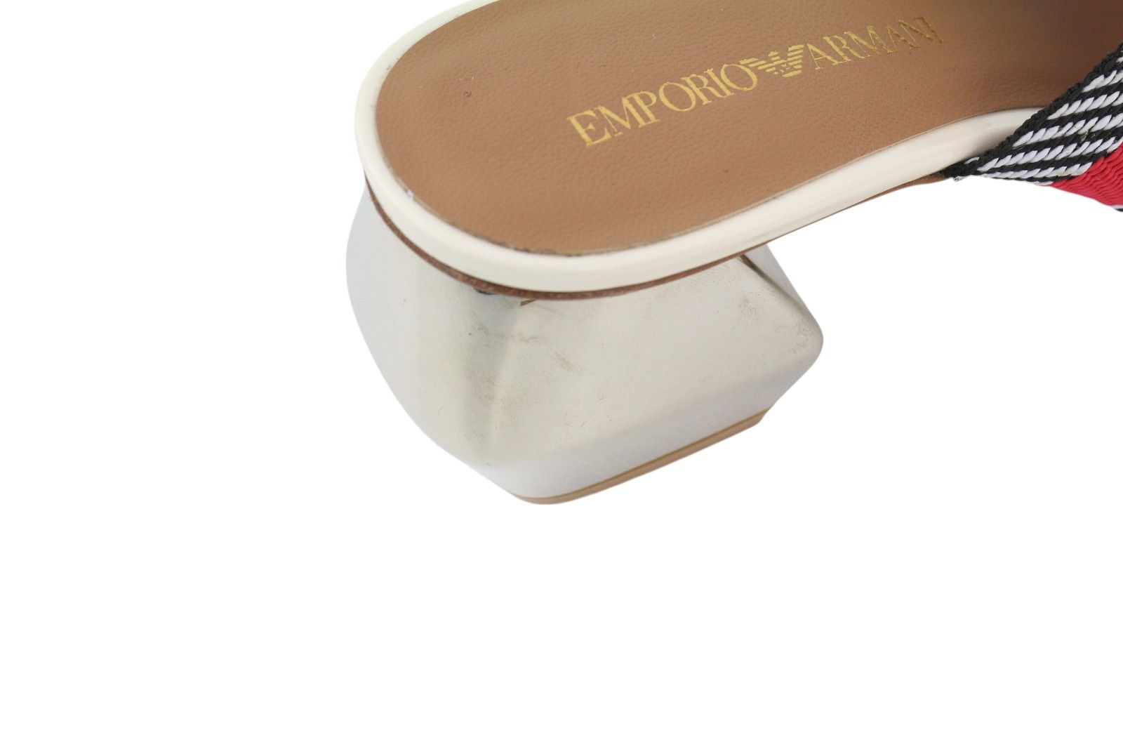 Emporio Armani X3P682 EU37 Colourful Slip On Shiny Sandals 84802 Size US 6 / IT 36 - 11 Thumbnail