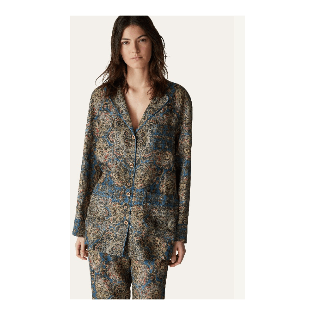 Loro Piana o1srvl11e1224 Jameela Shirt in Multicolor Size XS / US 0-2 / IT 36-38 - 3 Thumbnail