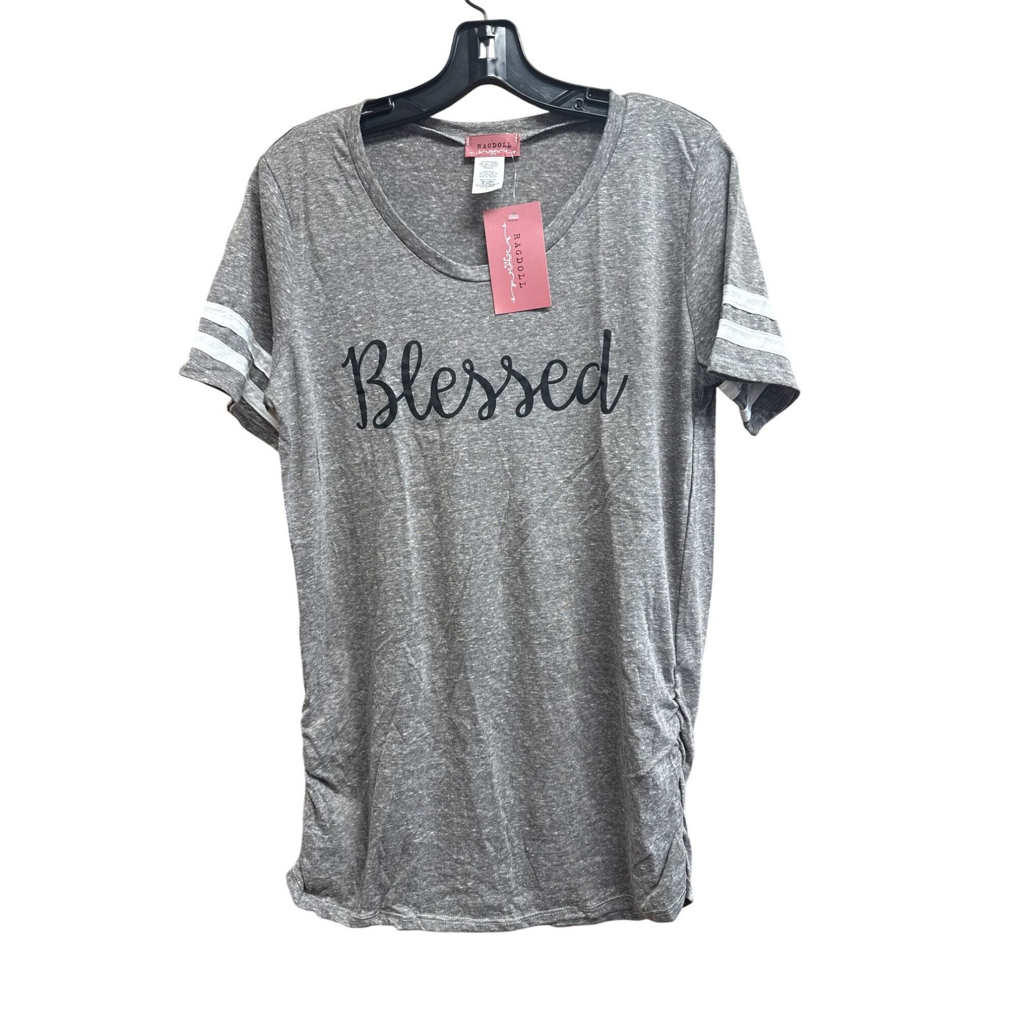 Other Maternity T-Shirt "Blessed" Slogan Short Sleeve Casual Fit L Size L / US 10 / IT 46 - 8 Thumbnail
