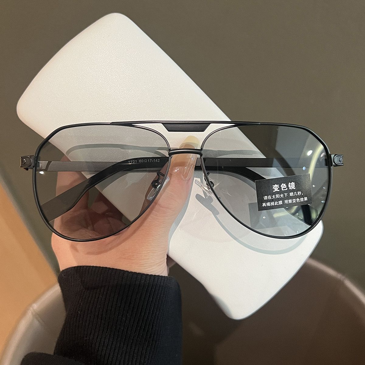 VIBE Hip-hop Street ins style custom avant-garde sunglasses Size ONE SIZE - 2 Thumbnail