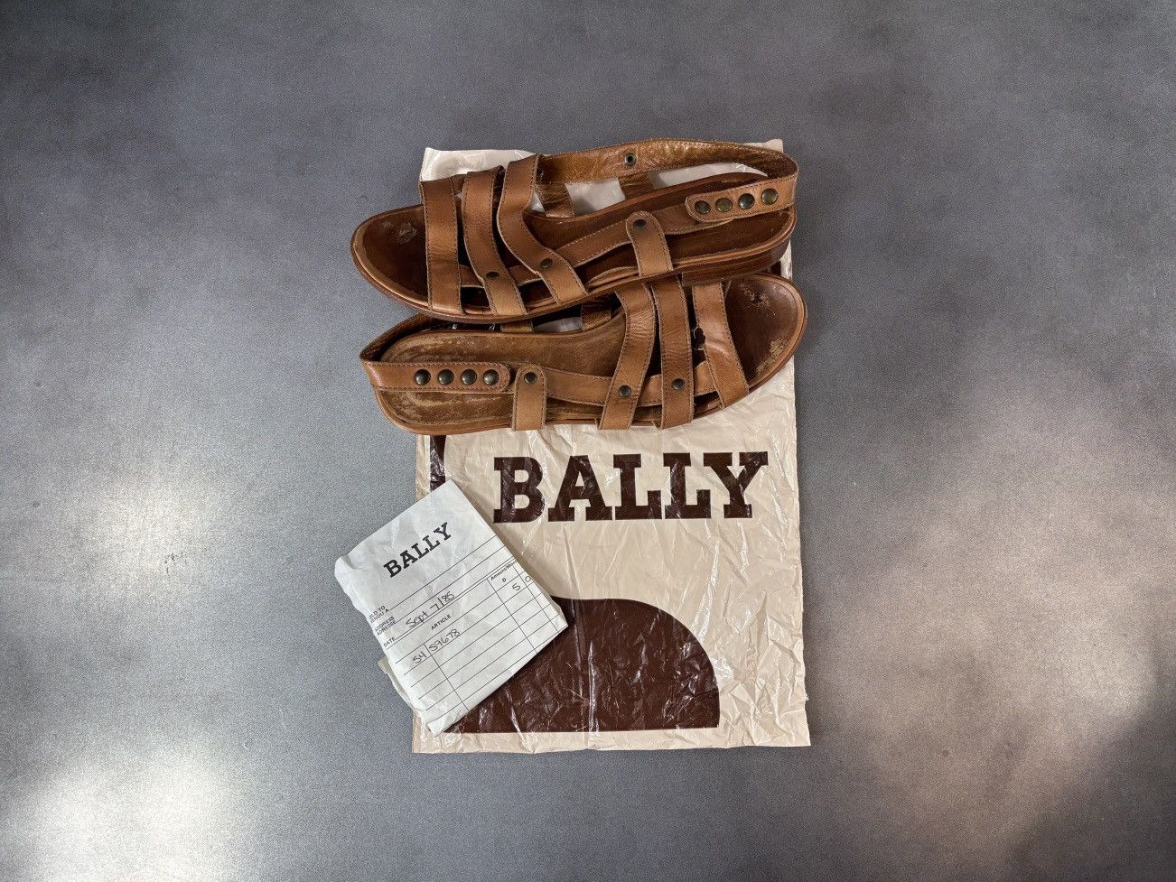 Bally 1985 Vintage Bally Sandals Made in Italy Leather 1980s Women Size US 8.5 / IT 38.5 - 20 Thumbnail
