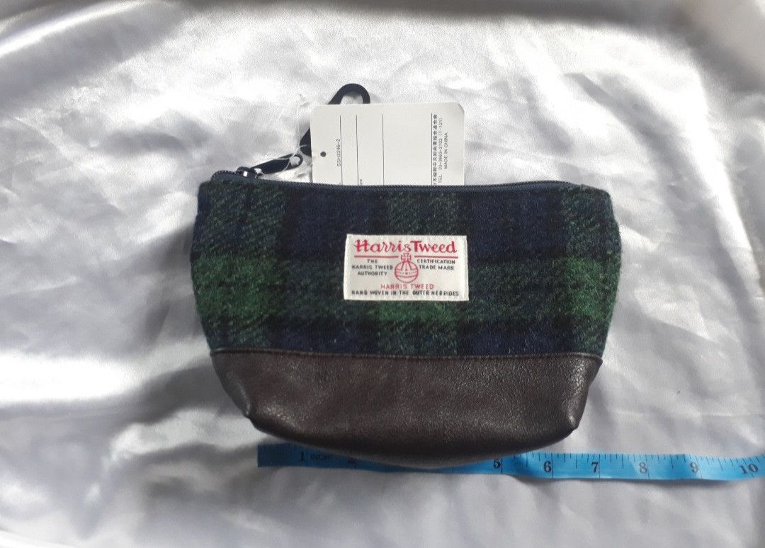 Harris Tweed Harris Tweed checkered coin wallet bag Size ONE SIZE - 3 Thumbnail