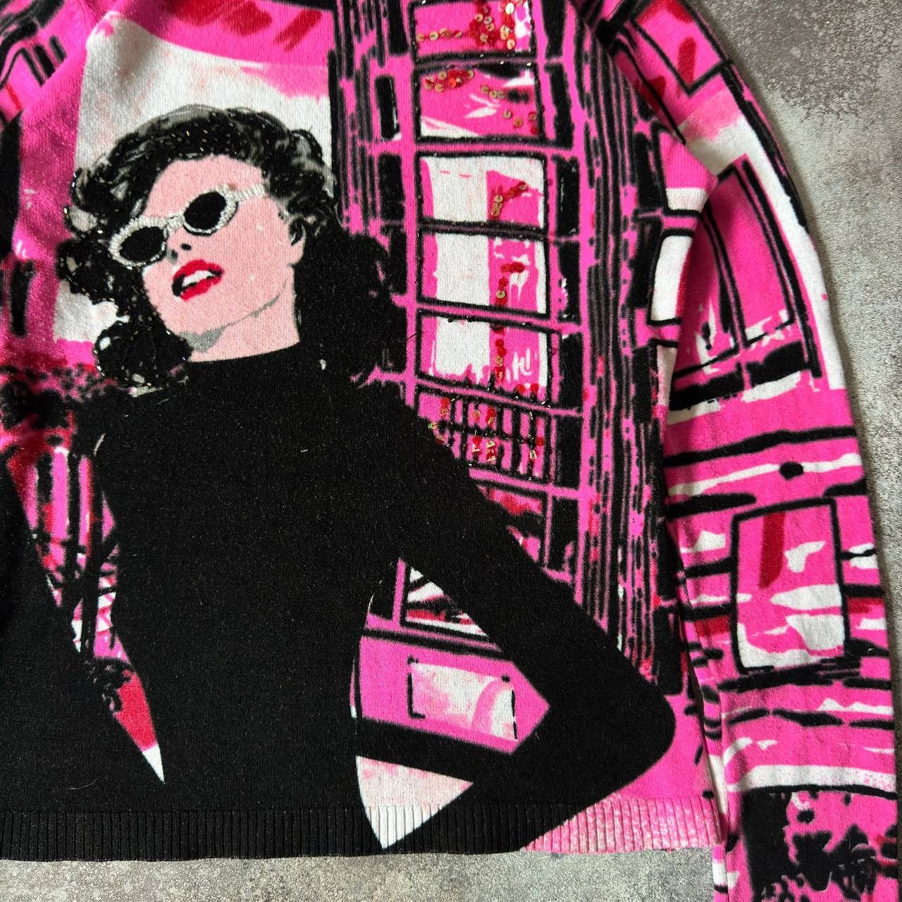 Custo Barcelona × Japanese Brand × Vintage Custo Barcelona Y2K Amazing Lady Sweatshirt Size M / US 6-8 / IT 42-44 - 4 Thumbnail