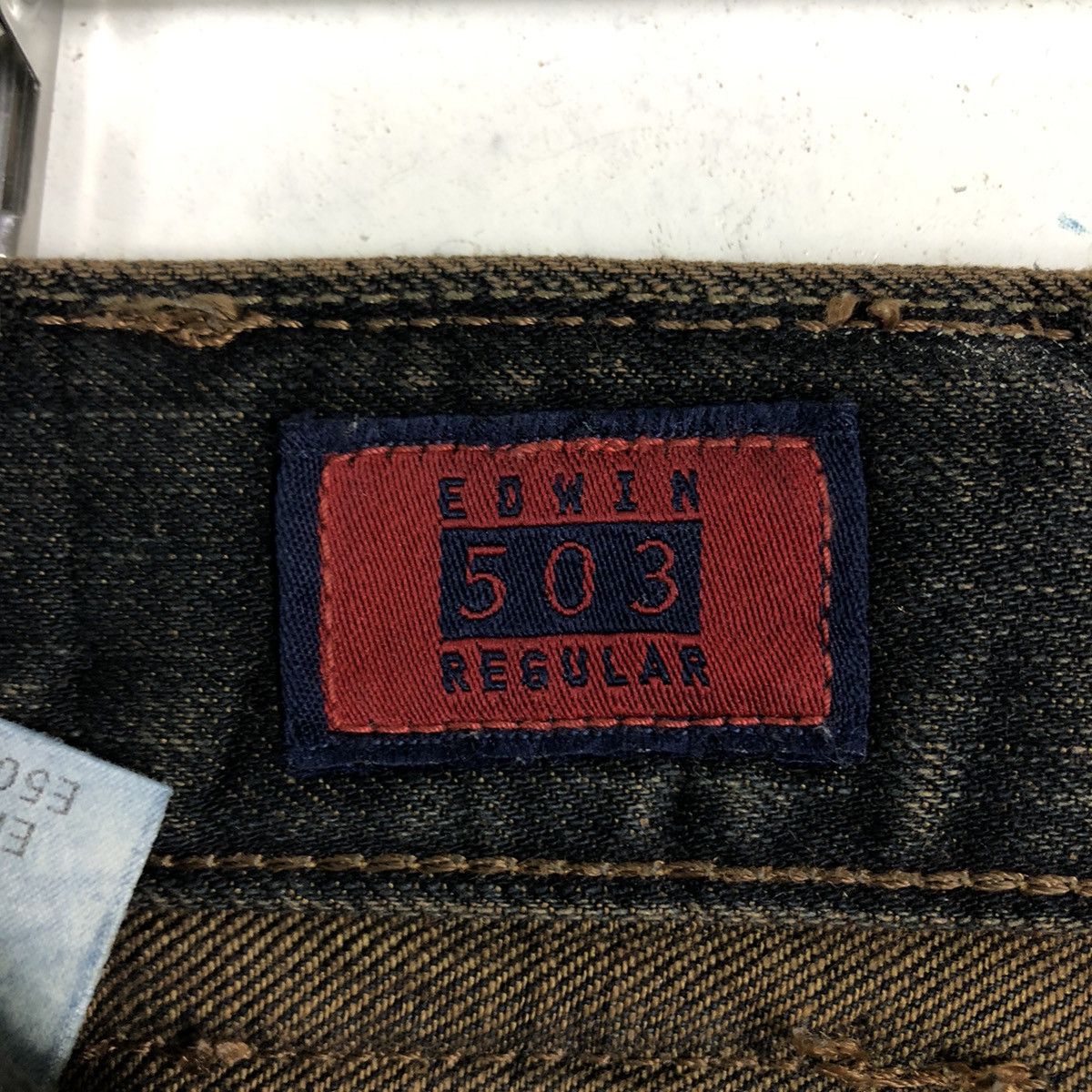 Japanese Brand 🔥90’s Vintage Distressed Denim Jeans Edwin 503 Regular Punk Size US 37 - 13 Thumbnail