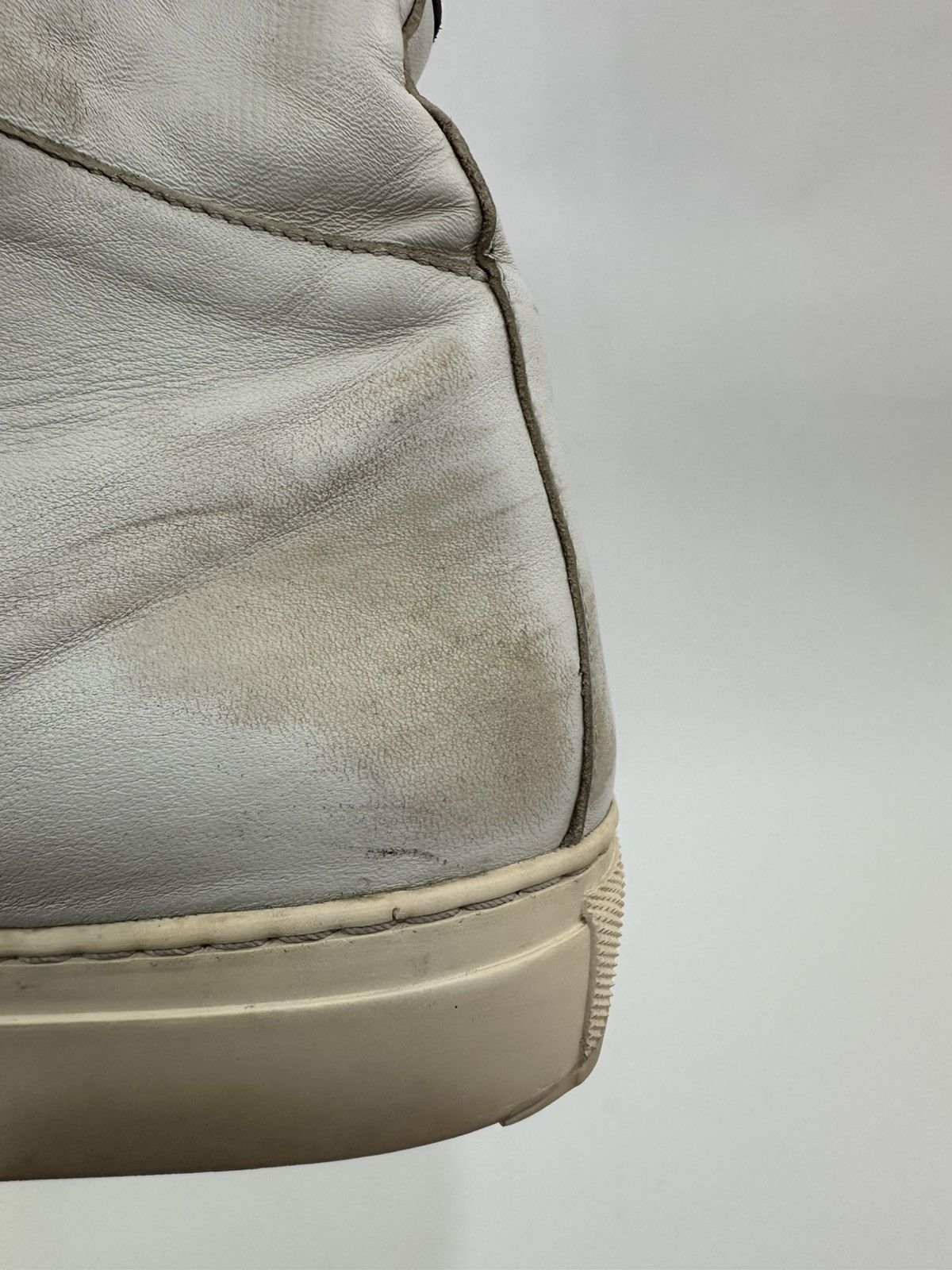 Raf Simons RAF SIMONS Ecru Extra High-Top Leather Sneakers Size 41 EU Size US 8 / EU 41 - 13 Thumbnail