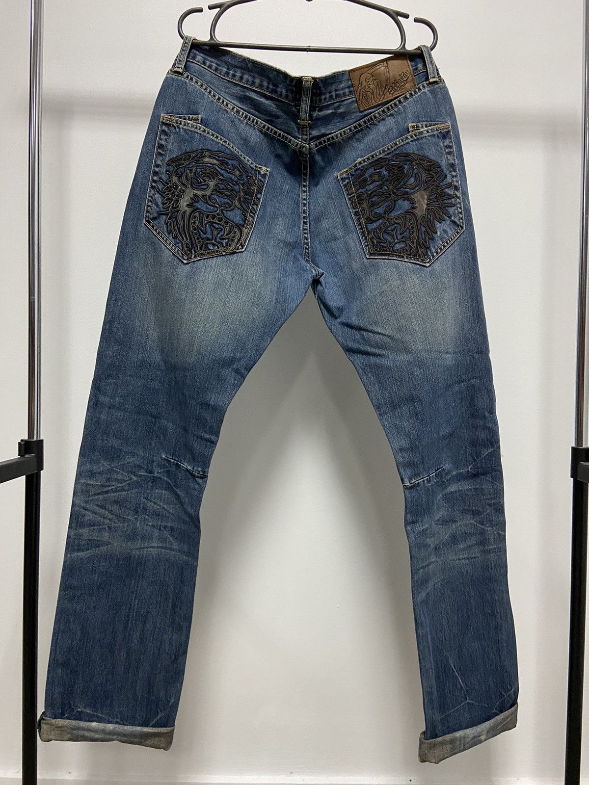 Ed Hardy × Vintage Ed Hardy pants Vintage jeans sk8 pocket tiger Logo Size US 34 / EU 50 - 1 Thumbnail