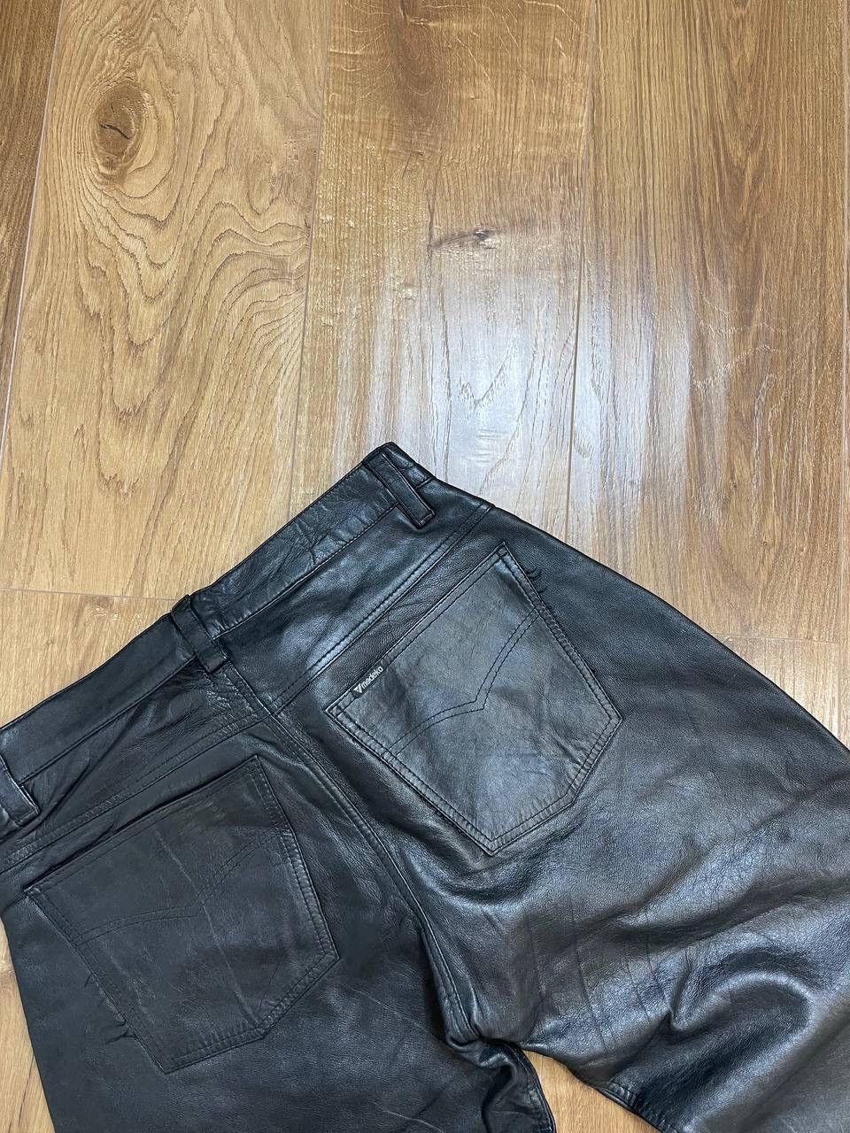 Genuine Leather × Vintage Vintage Y2K Style Genuine Leather Leather Moto Casual Pants Size US 31 - 11 Thumbnail