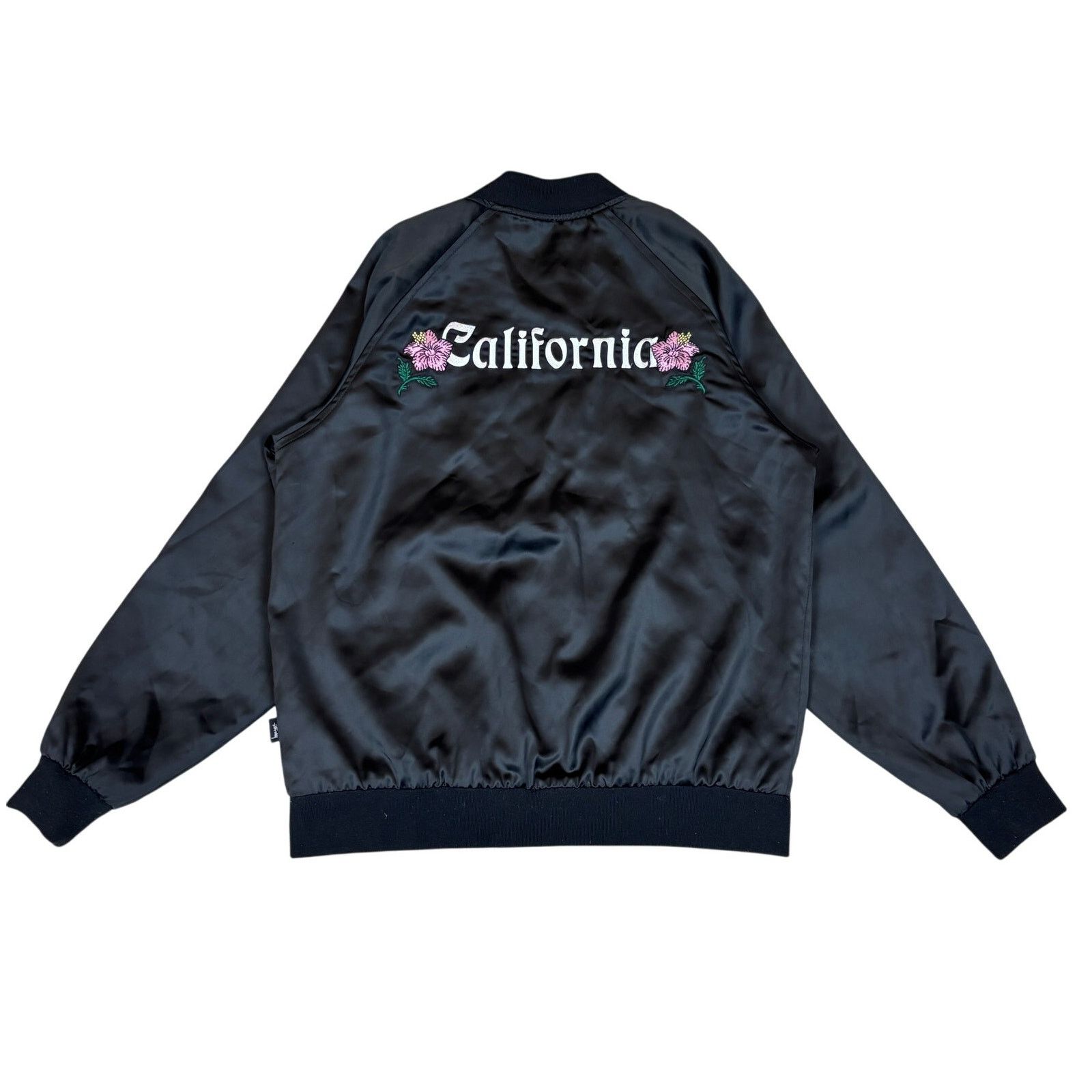Stussy Falcon California Satin Sukajan Bomber Jacket Men's M