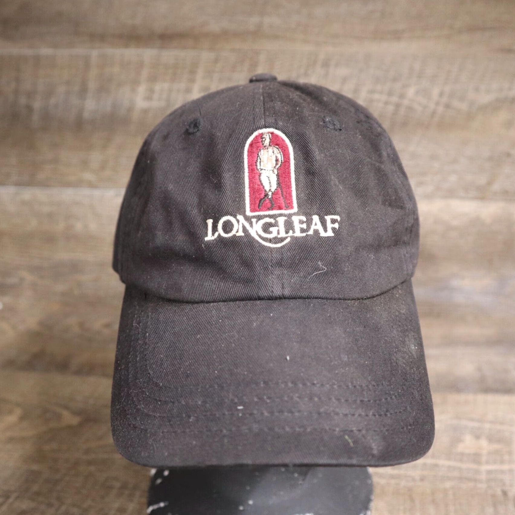 Vintage Longleaf Golf Hat North Carolina Stitched Adjustable Baseball Cap Black Mens Cap Size ONE SIZE - 2 Thumbnail
