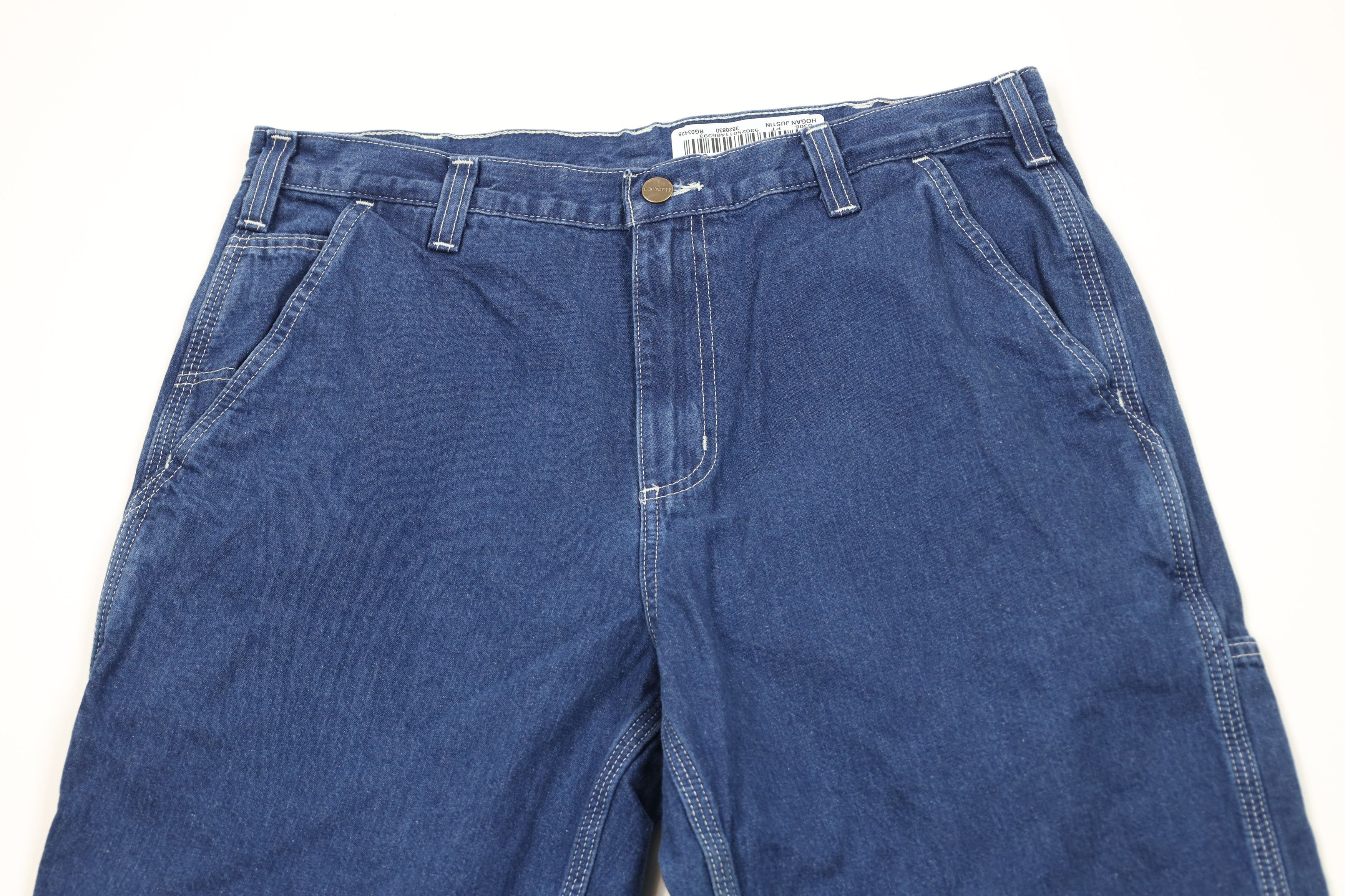 Carhartt Vintage Y2K Carhartt Wide Leg Dungaree Denim Jeans Blue Size US 34 / EU 50 - 2 Thumbnail