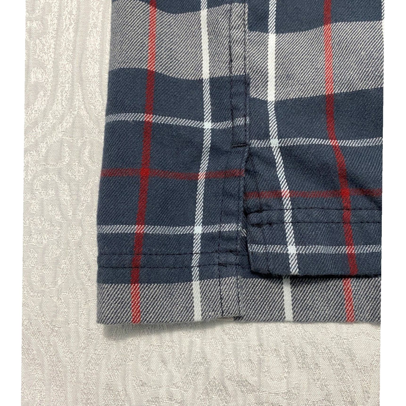 Wrangler Wrangler ATG Shirt Mens Long Sleeve Plaid Button-Up Collared Casual Fall Spring Blue Dark Sapphire Size US L / EU 52-54 / 3 - 4 Thumbnail