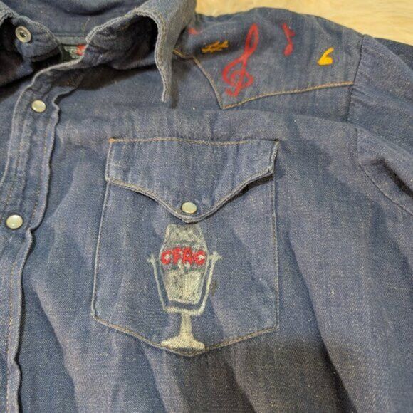 Vintage Vintage GWG Denim Pearl Snap Western Shirt Size L / US 10 / IT 46 - 7 Thumbnail